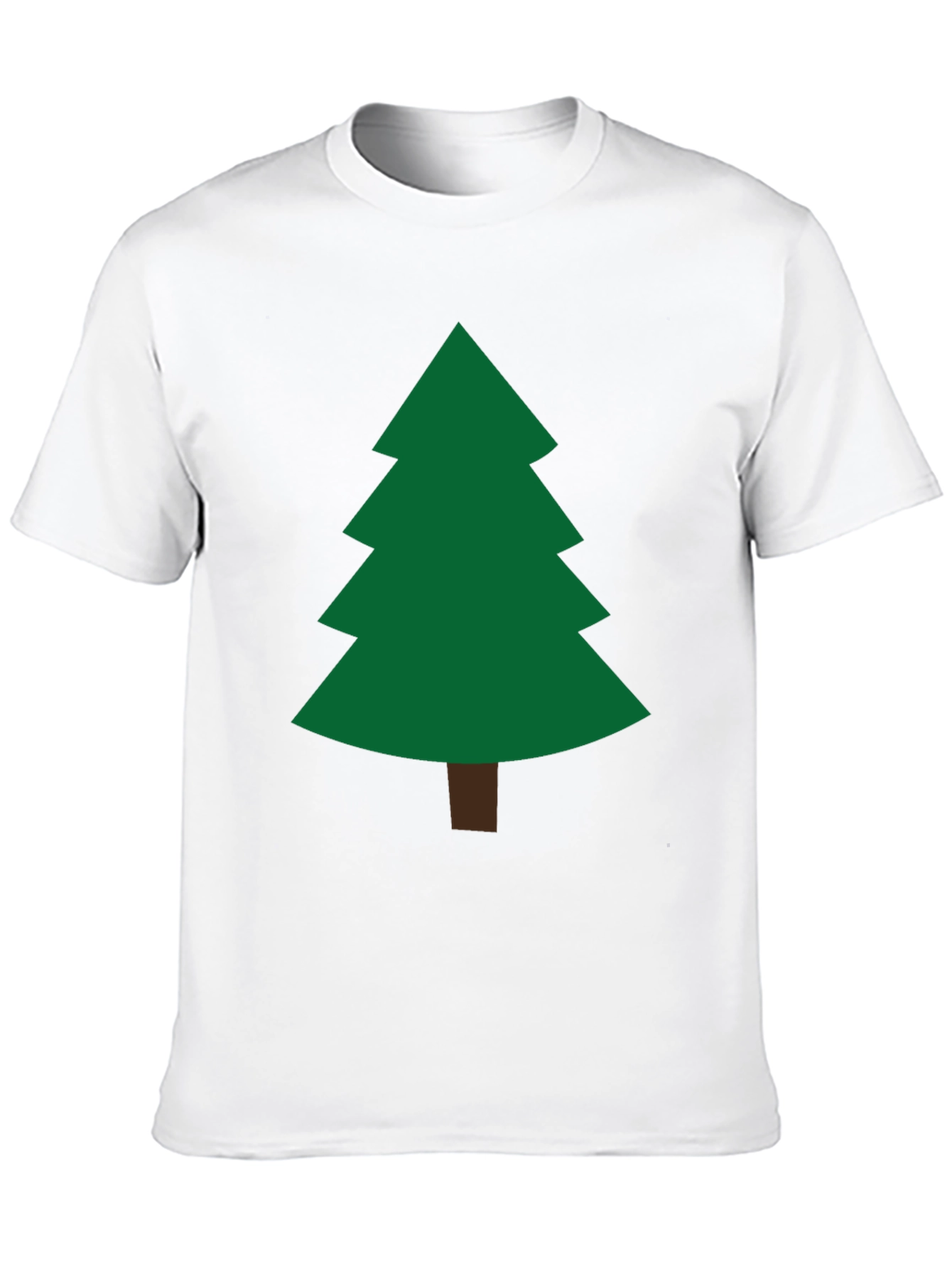 Festive Christmas Tree Graphic Tee - Holiday Apparel