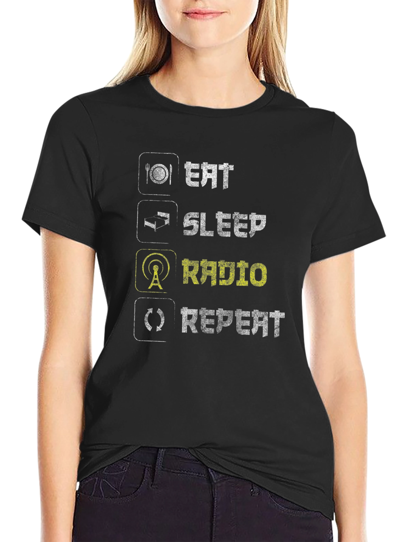 Eat Sleep Radio Repeat T-Shirt