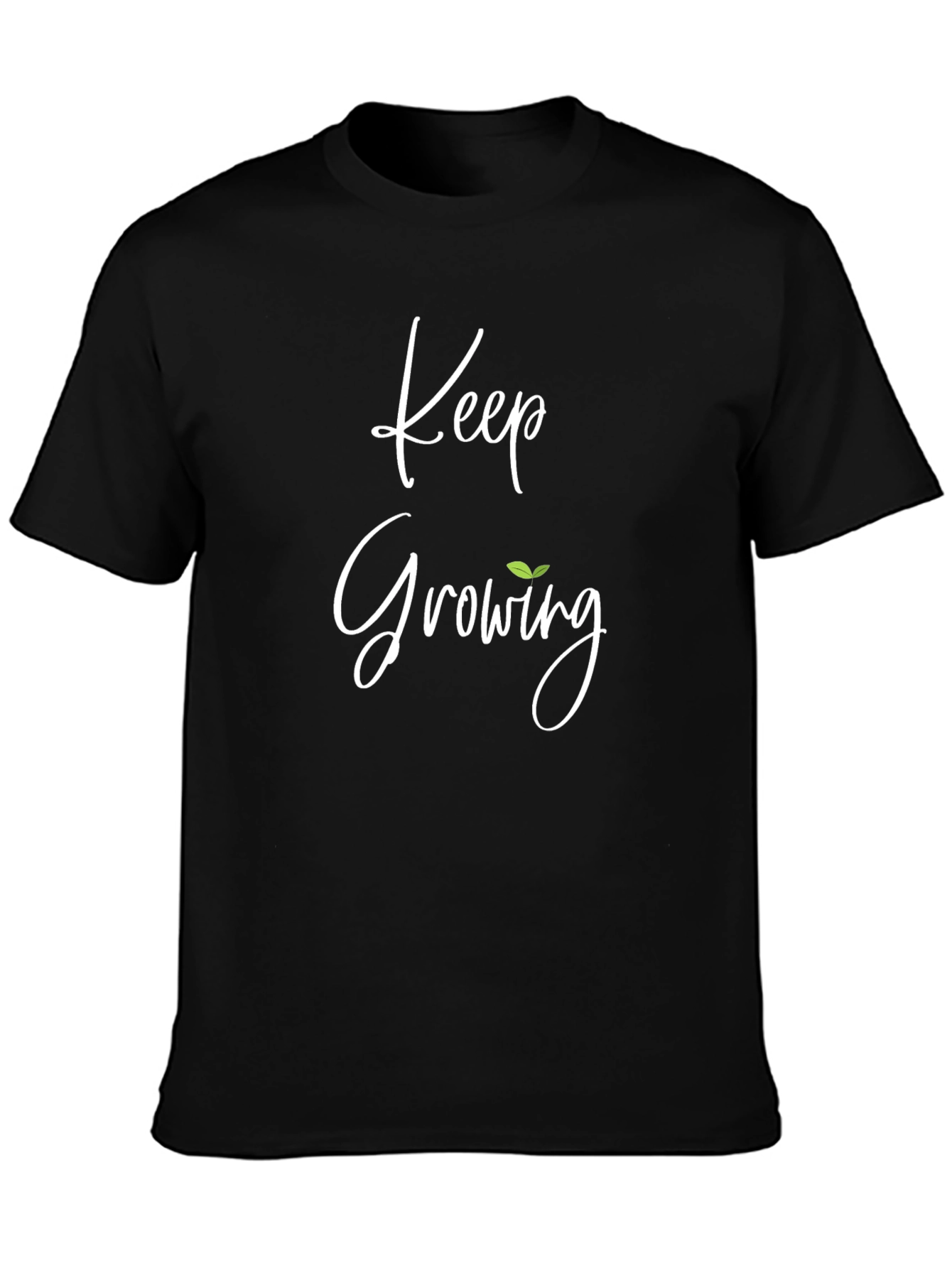Keep Growing Black T-Shirt