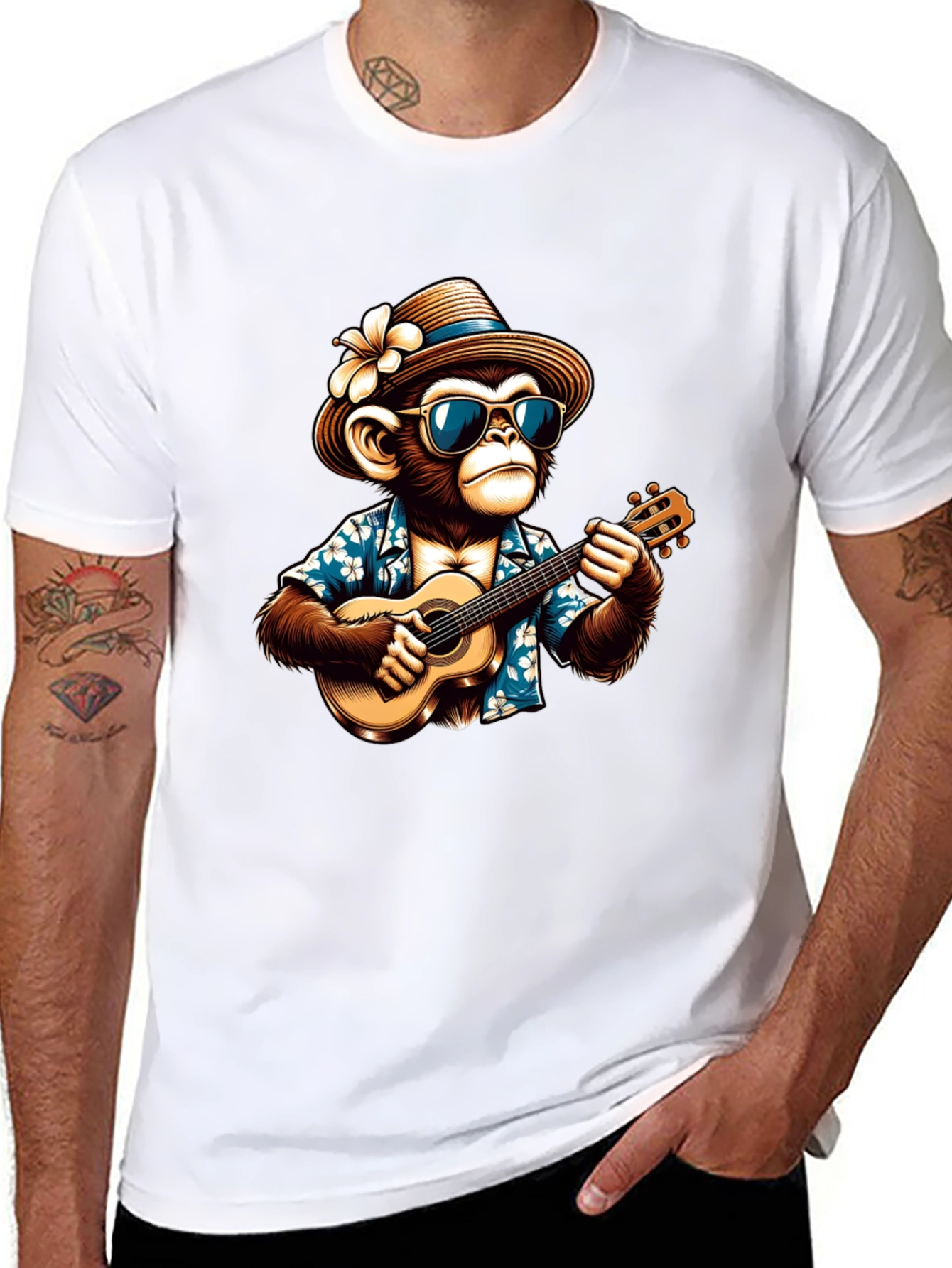 Cool Monkey Hawaiian Shirt T-Shirt