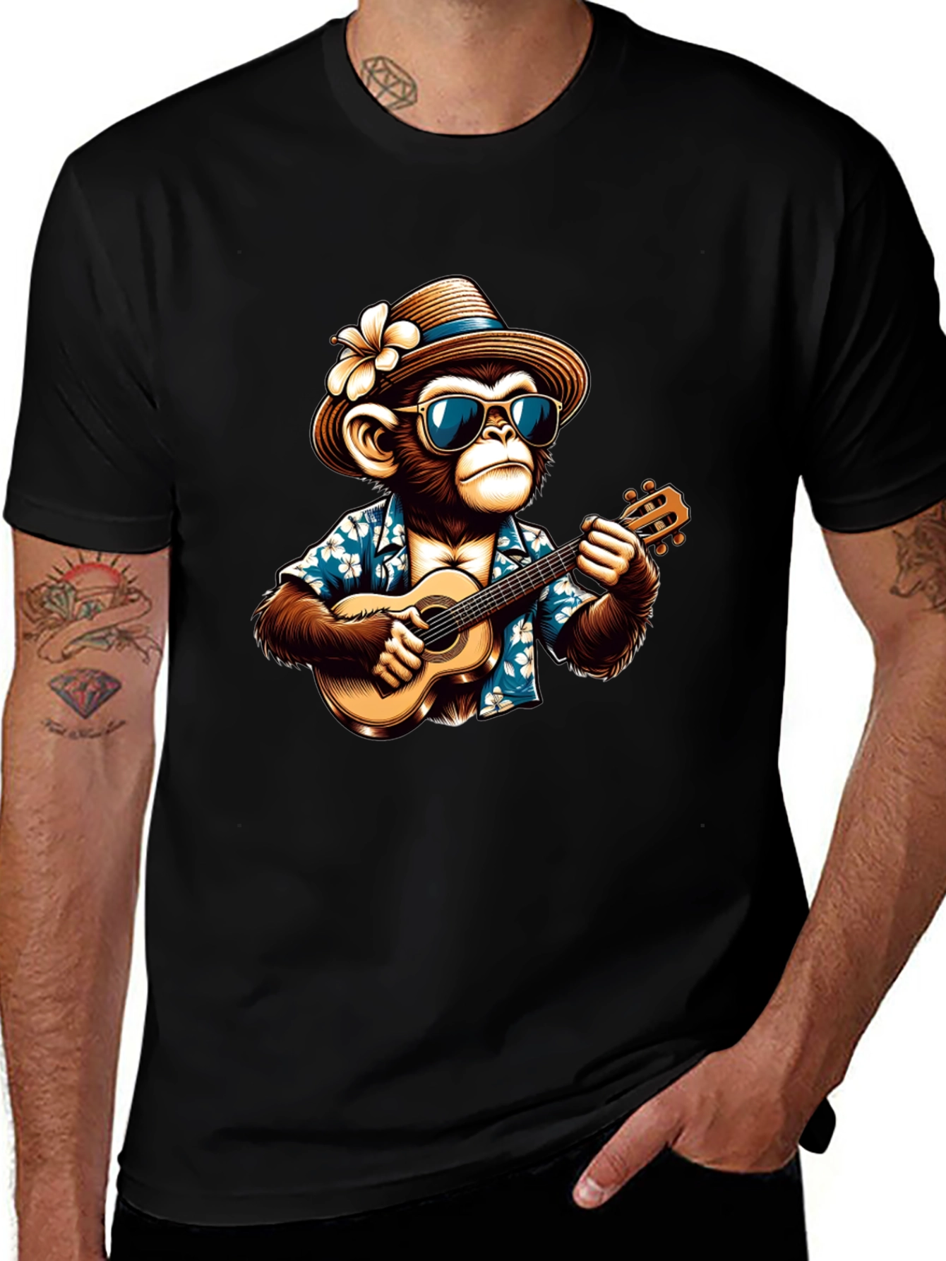 Cool Monkey Hawaiian Shirt T-Shirt