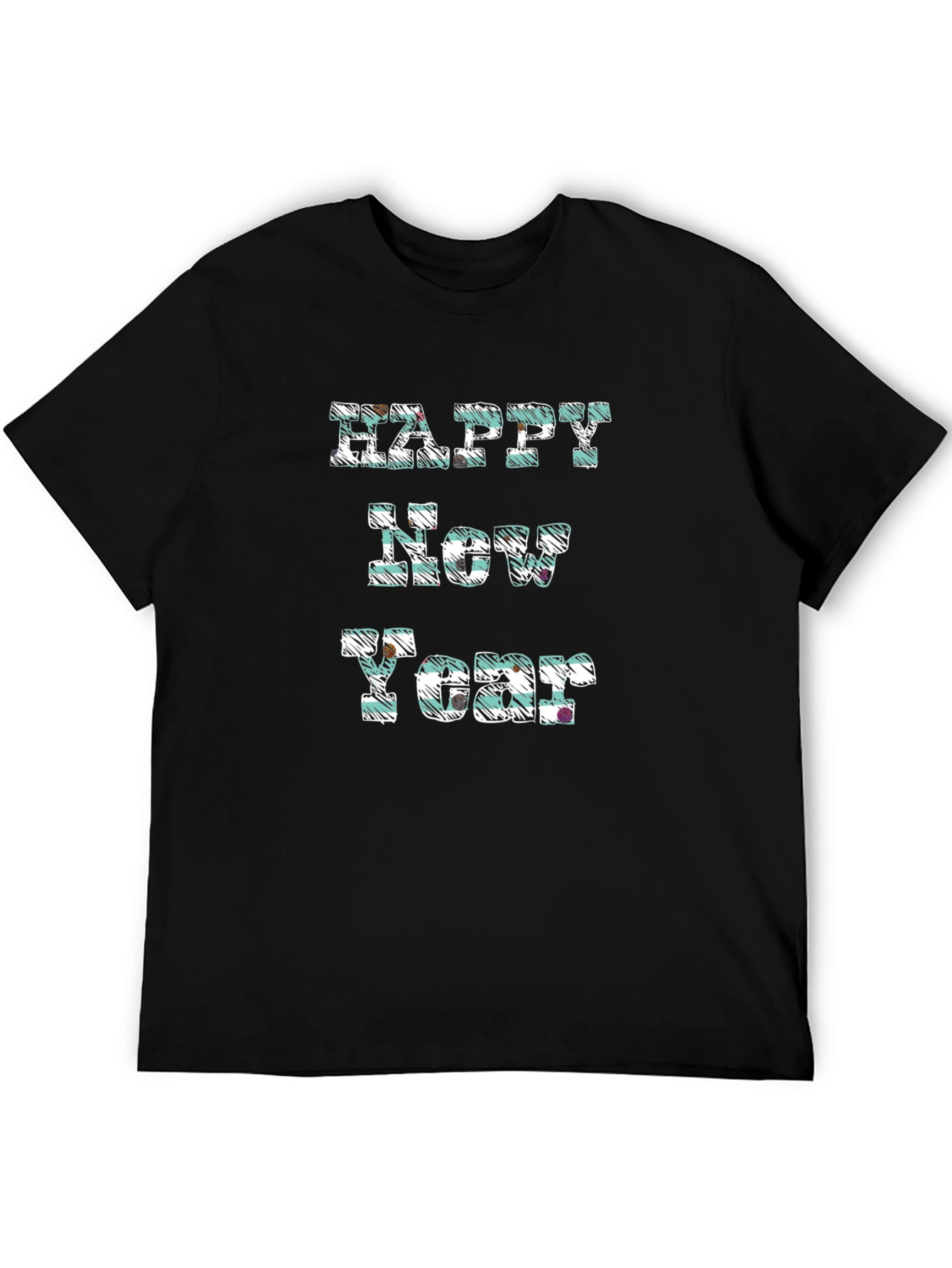 Happy New Year Graphic Tee - Festive Holiday Shirt