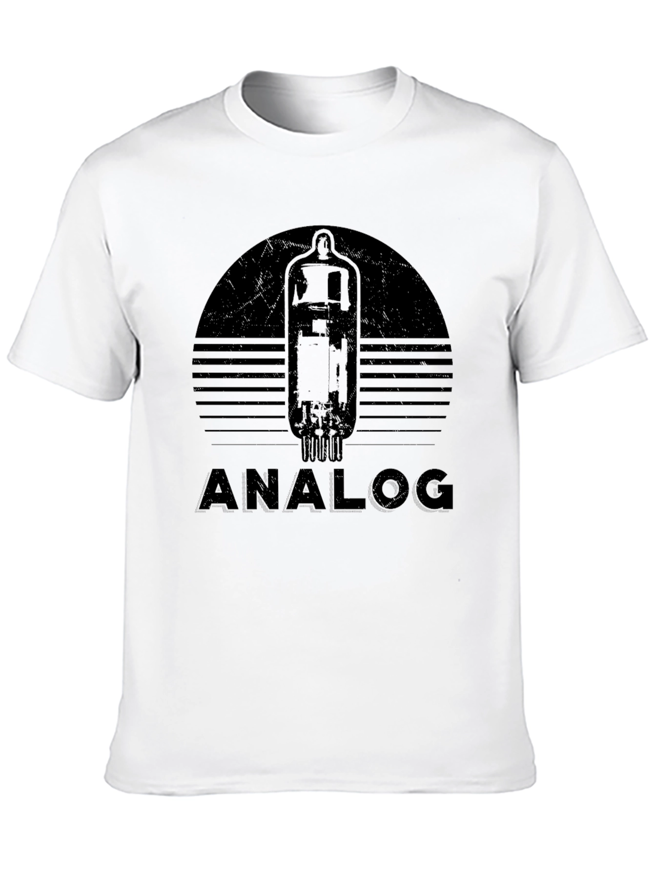 Analog Valve Tube Graphic Black T-Shirt