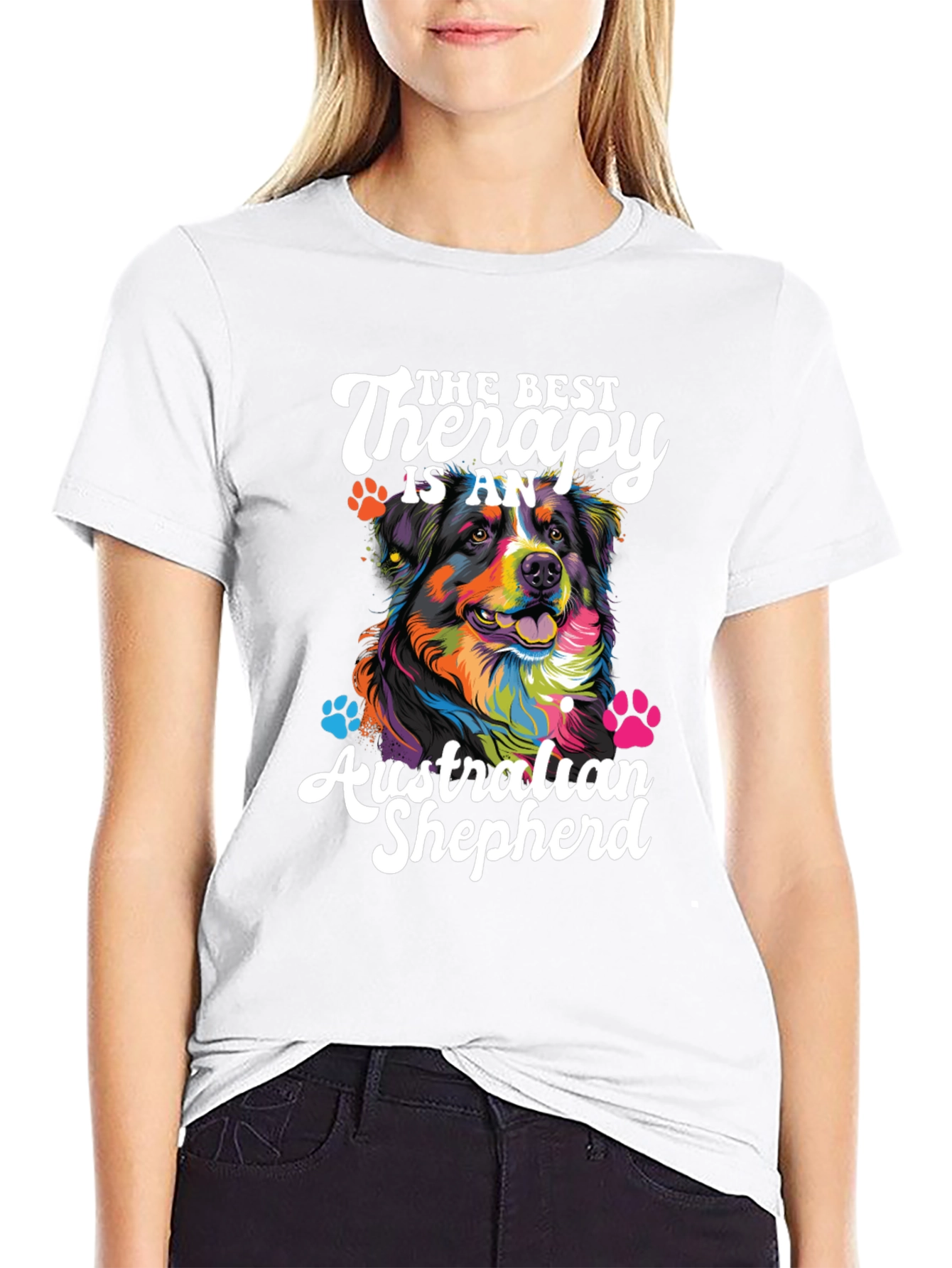 Australian Shepherd Therapy T-Shirt - Dog Lover Tee