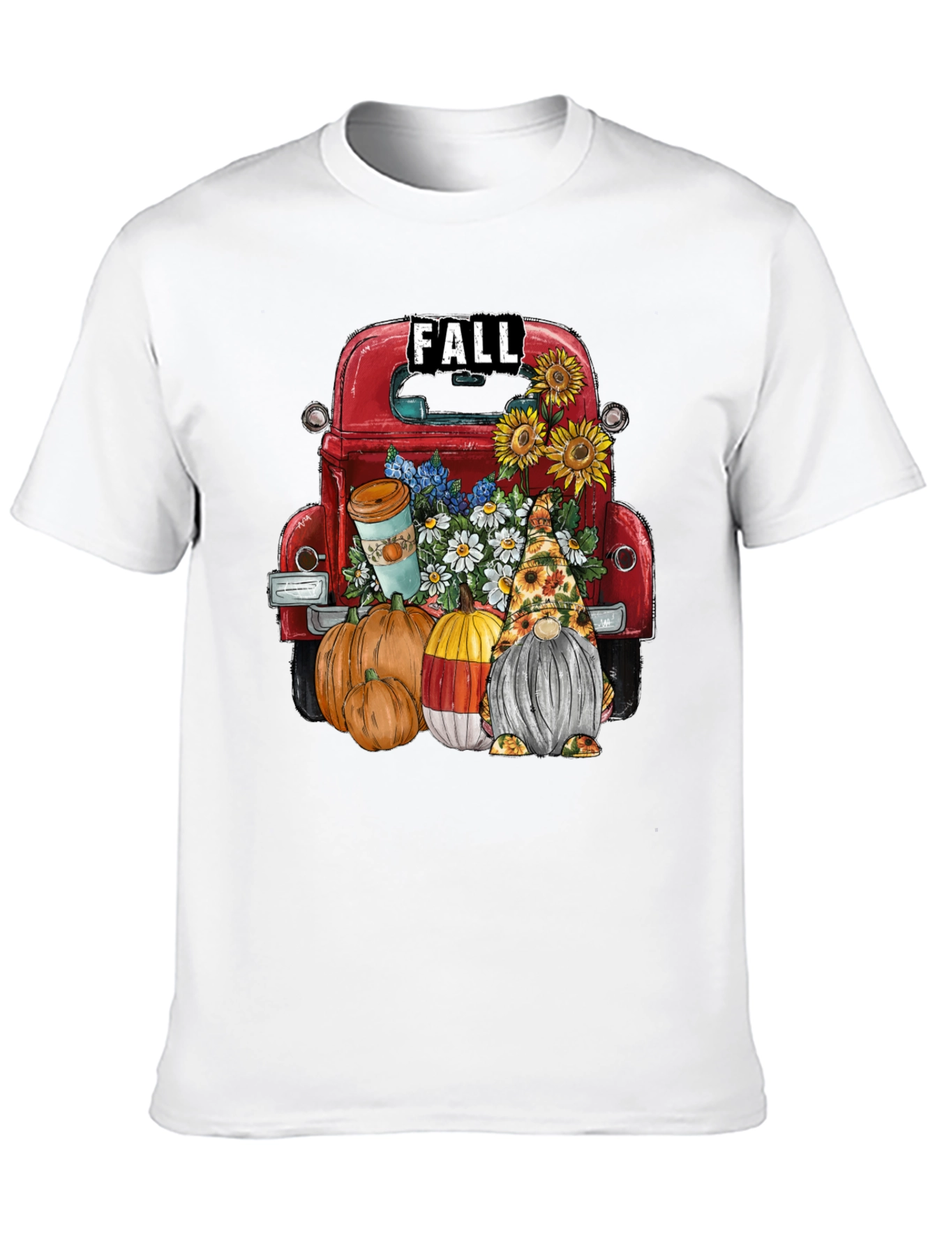 Fall Truck & Gnome Graphic Tee