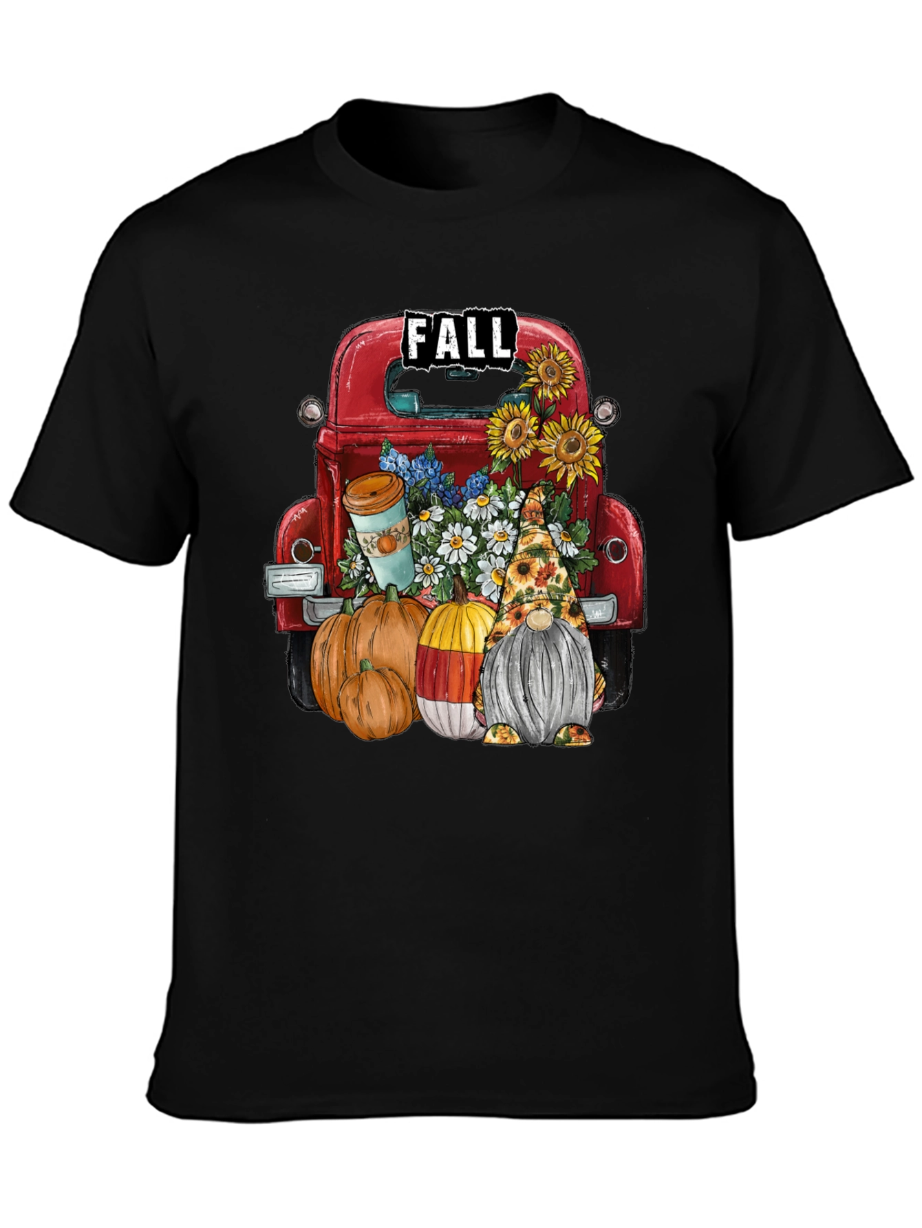 Fall Truck & Gnome Graphic Tee