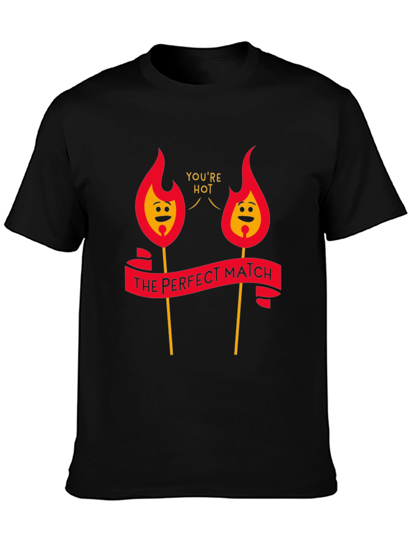 Perfect Match Graphic Tee - Youre Hot!