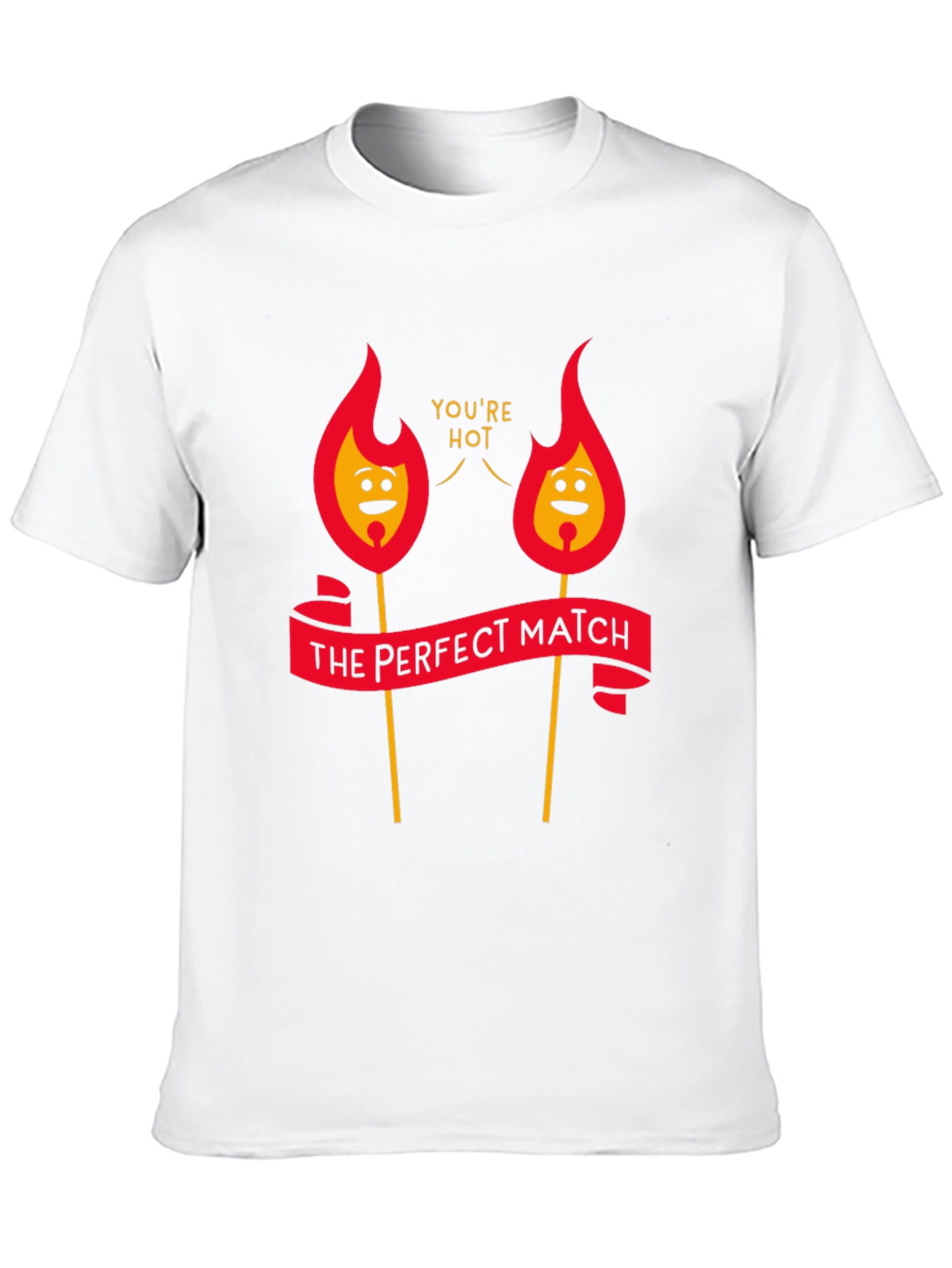 Perfect Match Graphic Tee - Youre Hot!