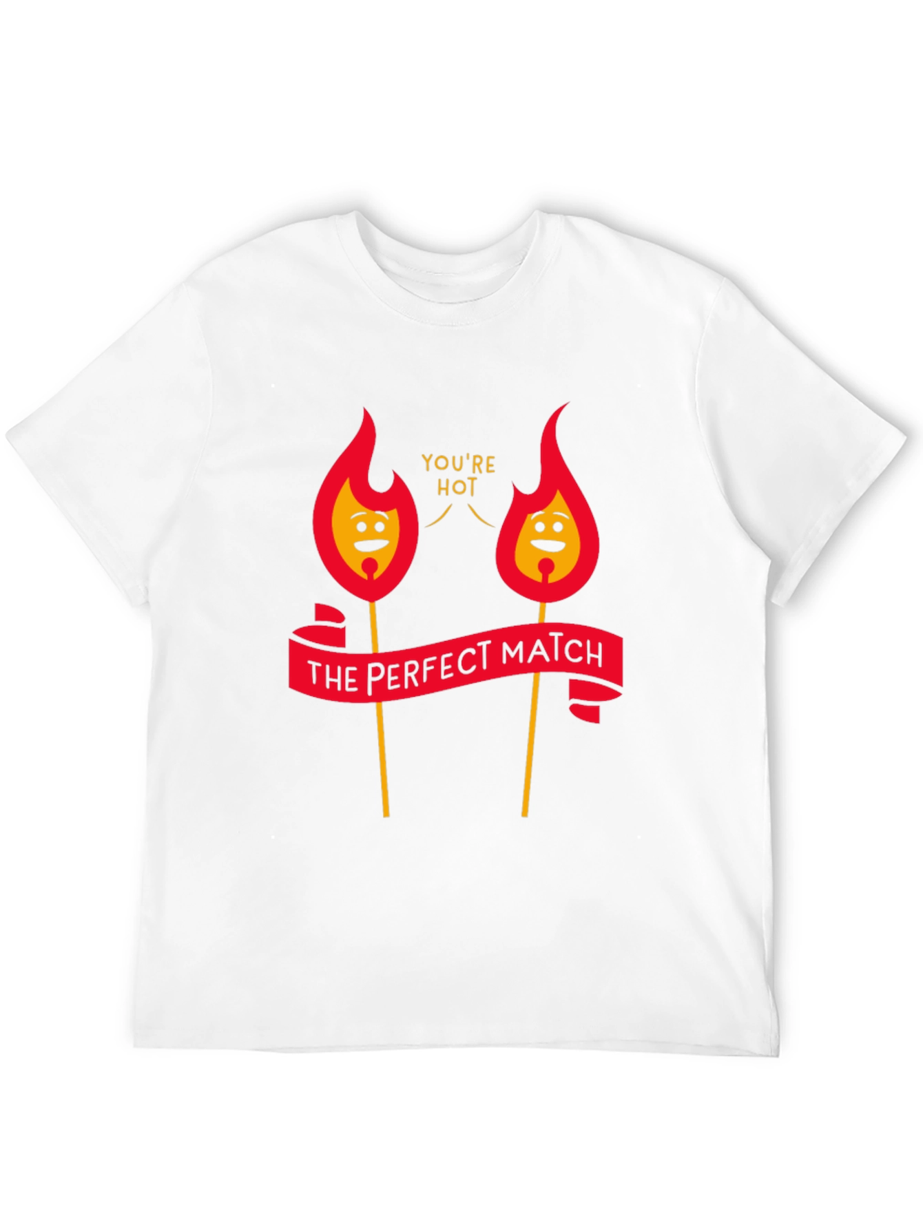 Perfect Match Graphic Tee - Youre Hot!