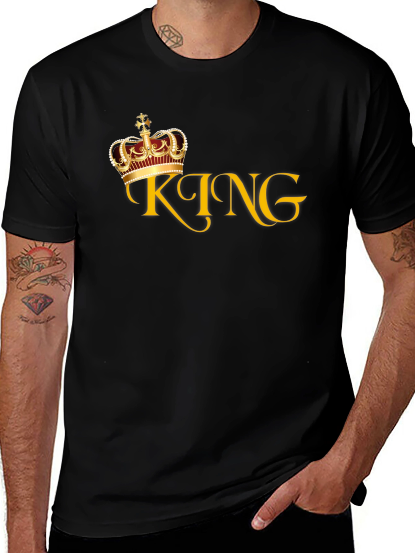 King Crown Graphic Tee - Mens Black T-Shirt