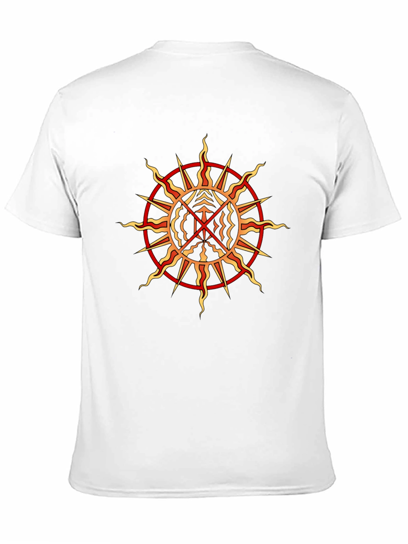 Mystic Sun Graphic Tee - Black Crew Neck T-Shirt