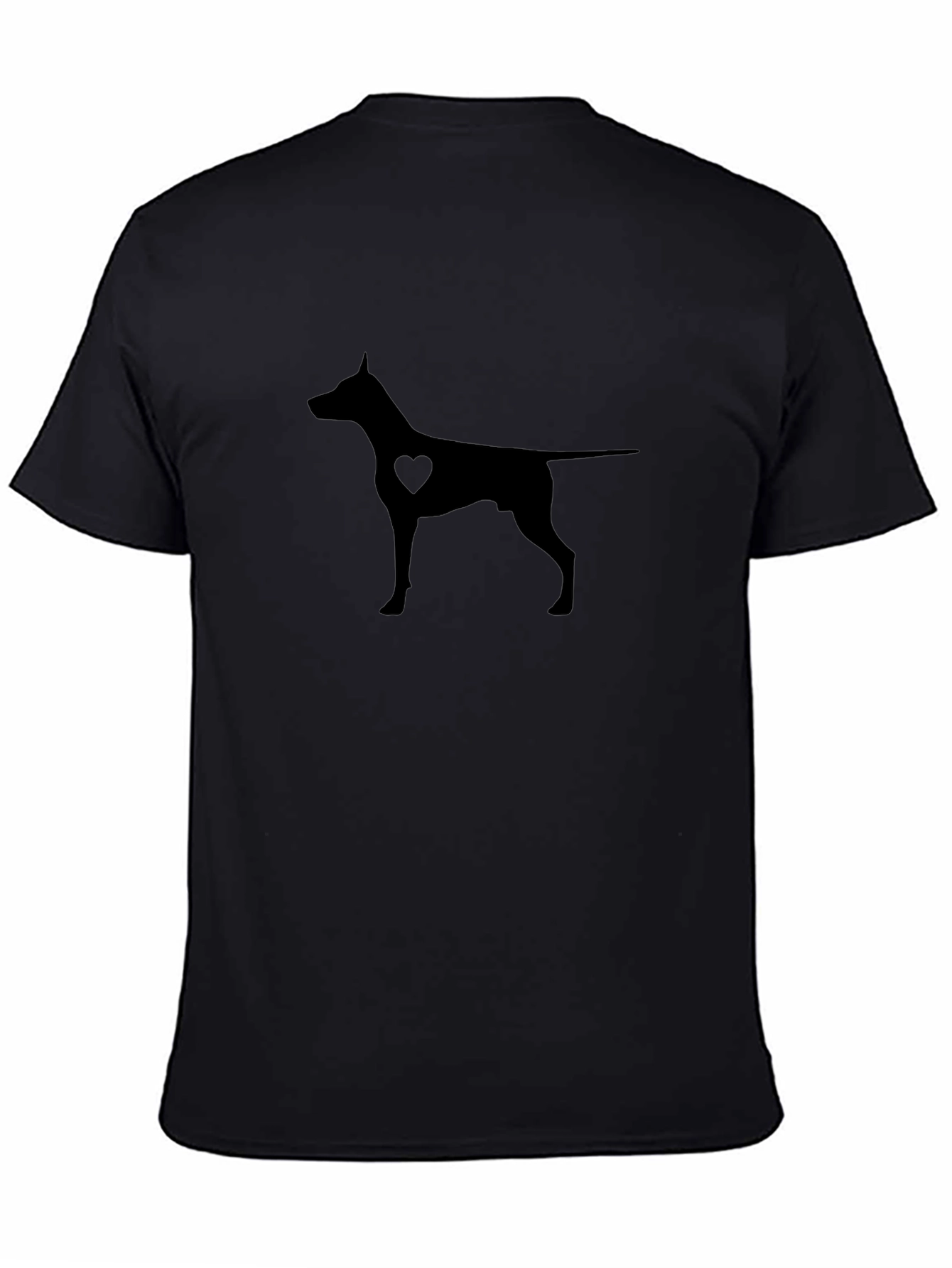 Dog Lover T-Shirt - Heart Silhouette
