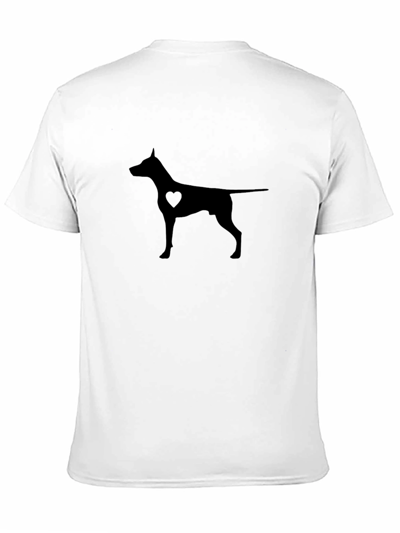 Dog Lover T-Shirt - Heart Silhouette