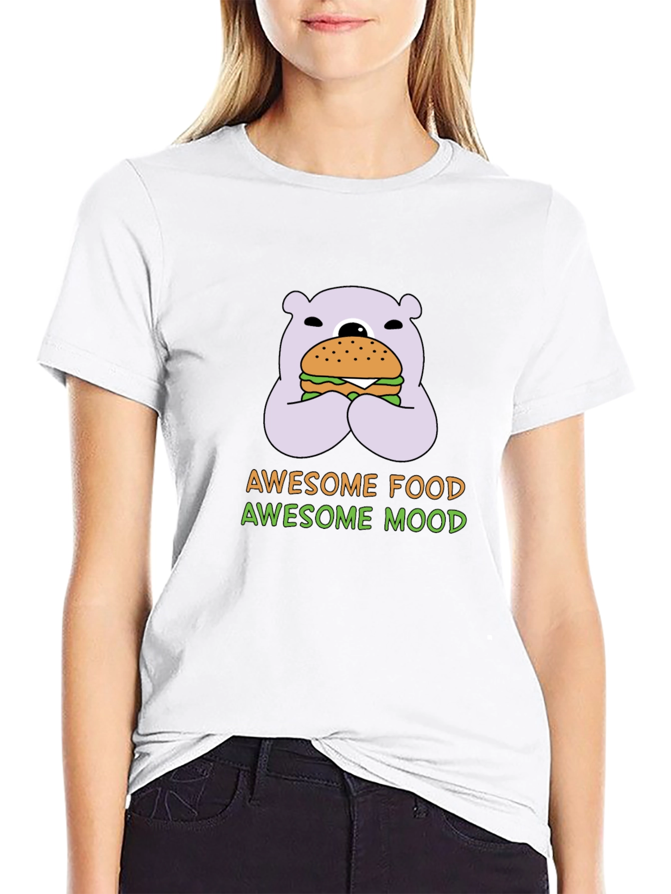 Awesome Food Awesome Mood Graphic T-Shirt