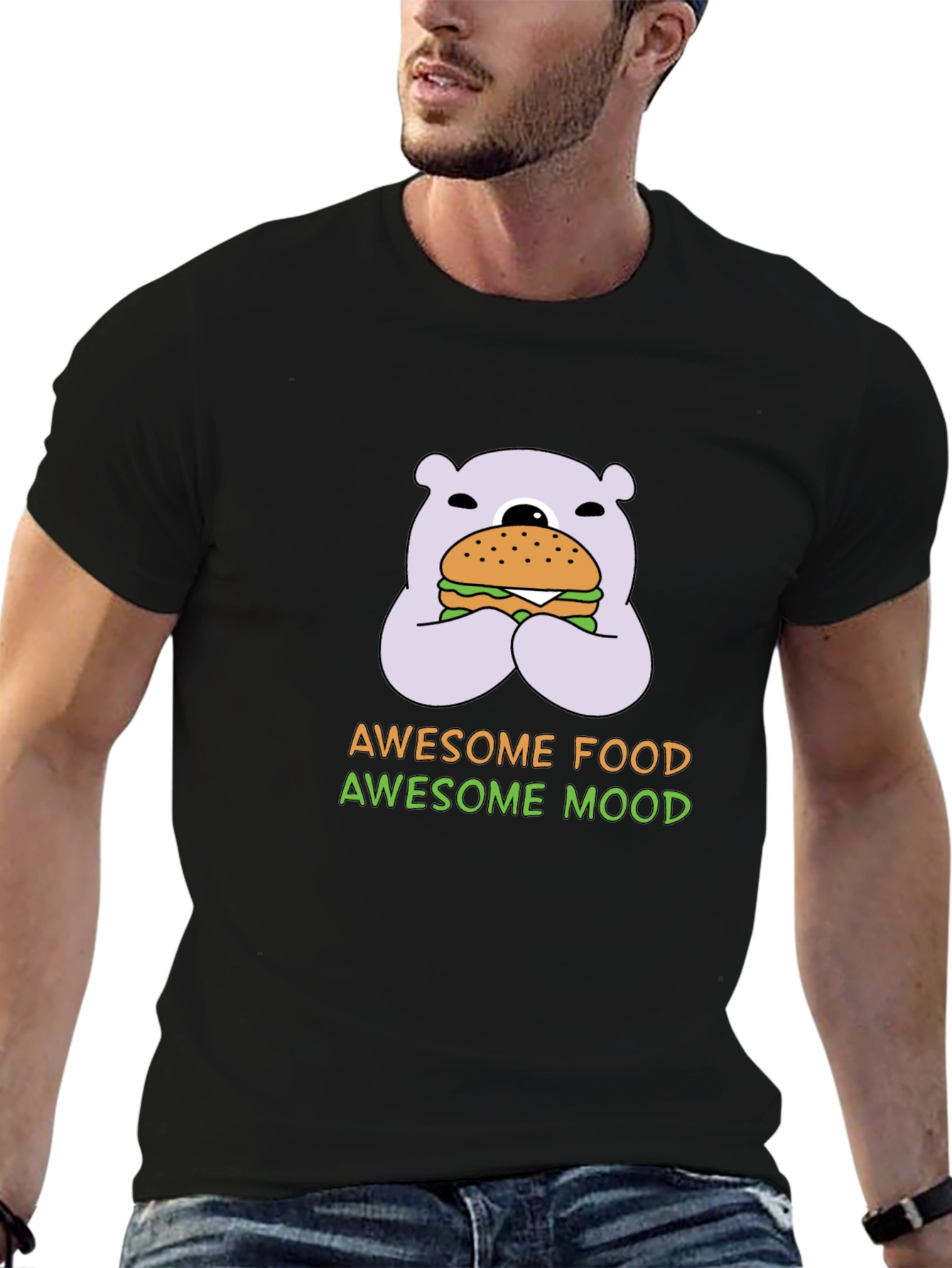 Awesome Food Awesome Mood Graphic T-Shirt