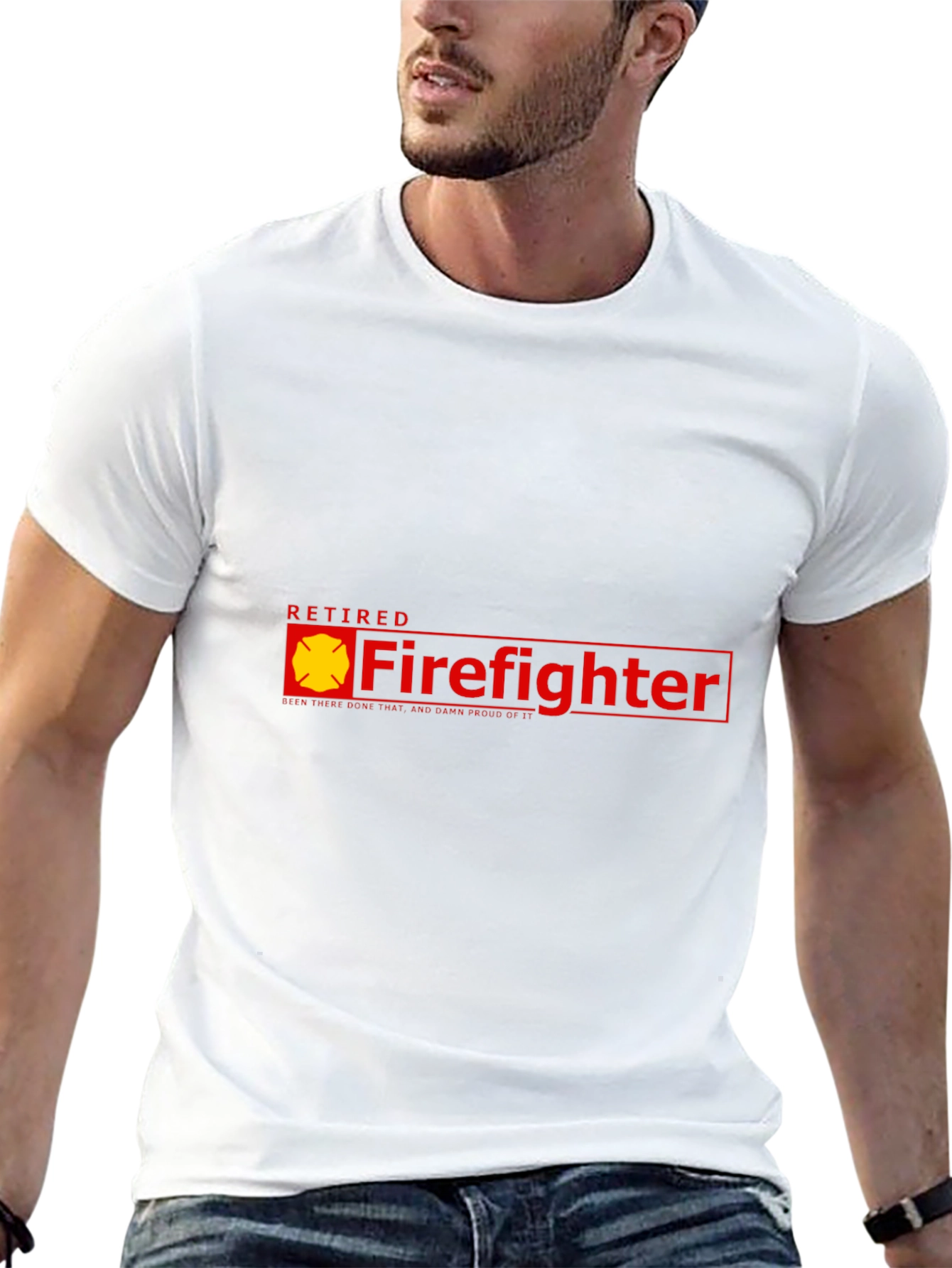 Retired Firefighter T-Shirt - Black