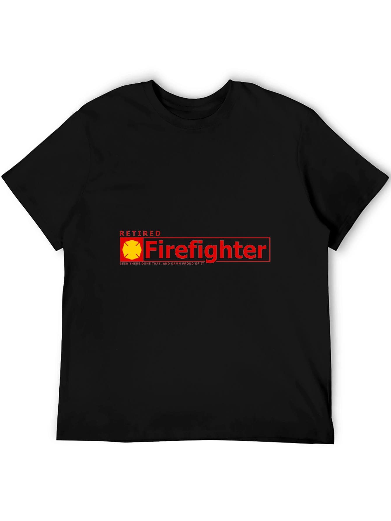 Retired Firefighter T-Shirt - Black