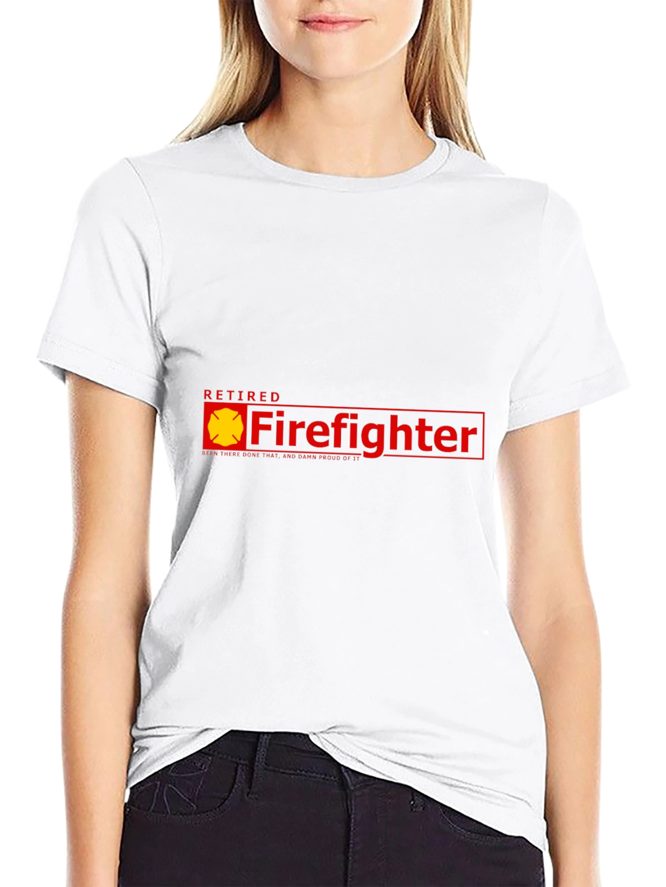 Retired Firefighter T-Shirt - Black