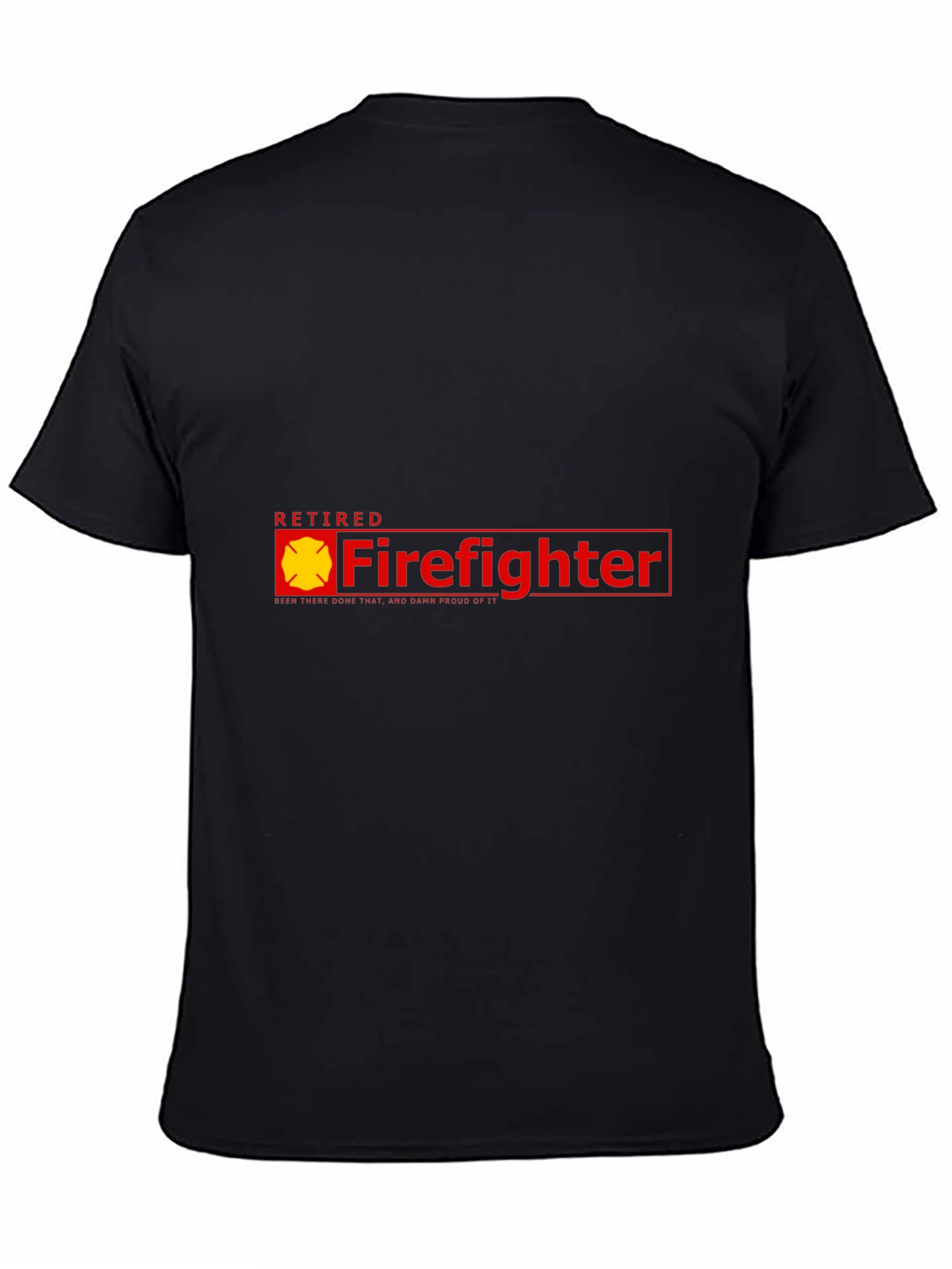 Retired Firefighter T-Shirt - Black
