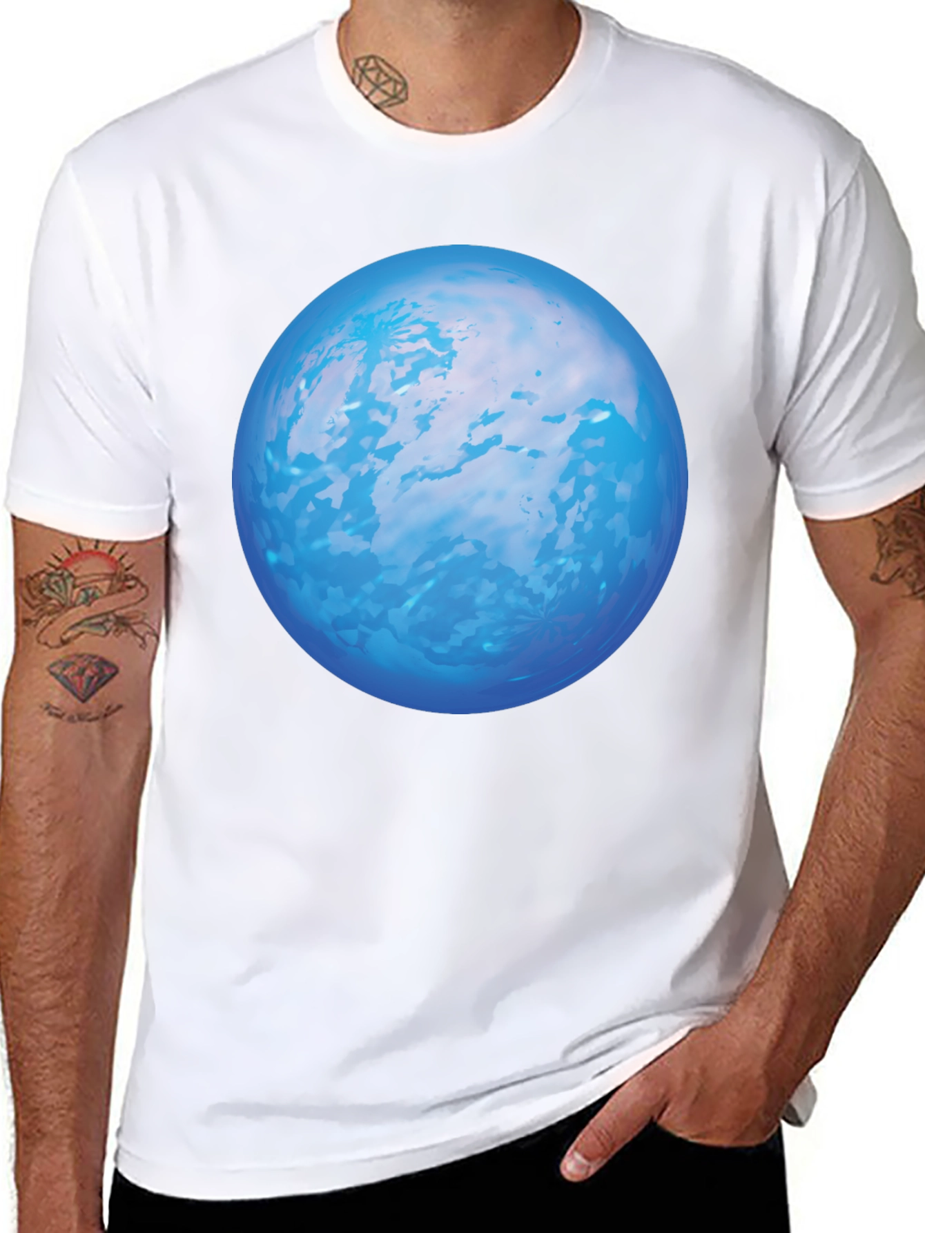 Blue Planet Graphic T-Shirt - Trendy & Unique