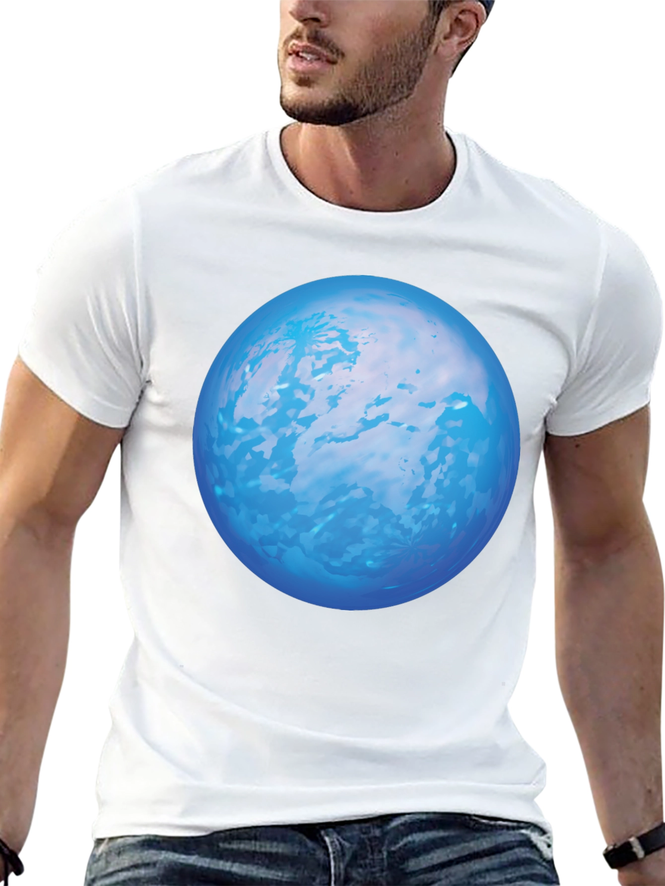 Blue Planet Graphic T-Shirt - Trendy & Unique