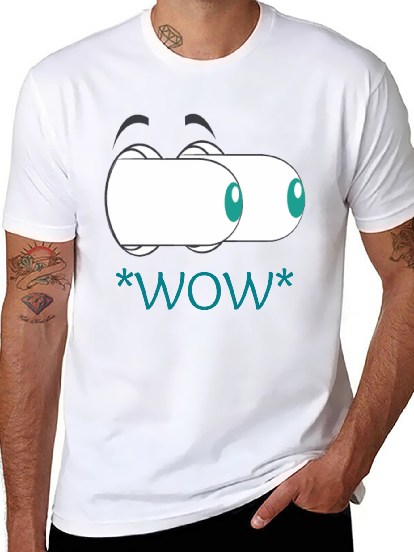 Wow Eyes T-Shirt: Funny Graphic Tee