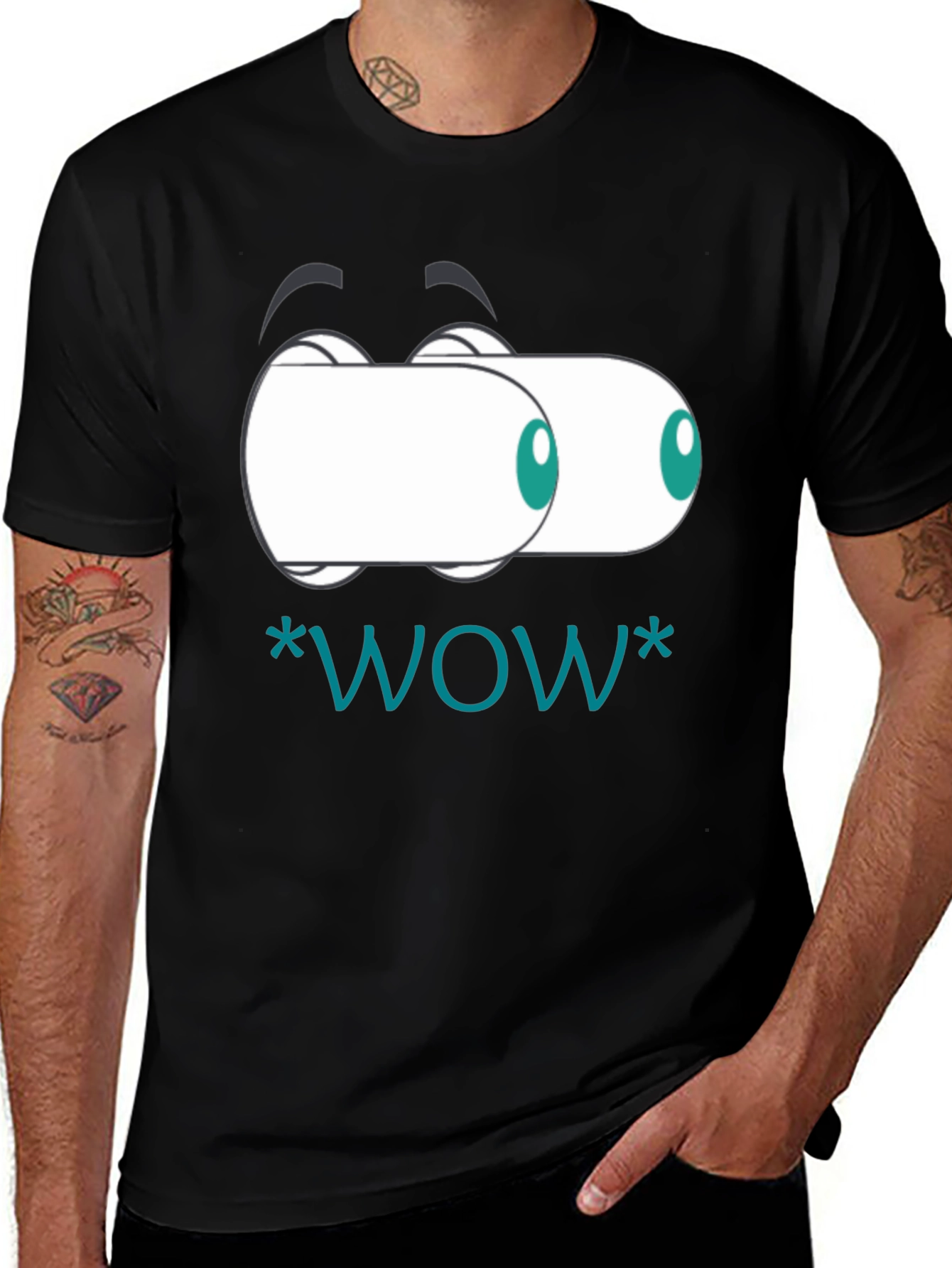 Wow Eyes T-Shirt: Funny Graphic Tee
