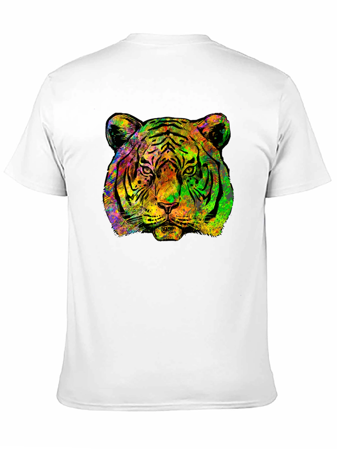 Cool Tiger Graphic Tee - Mens Black T-Shirt