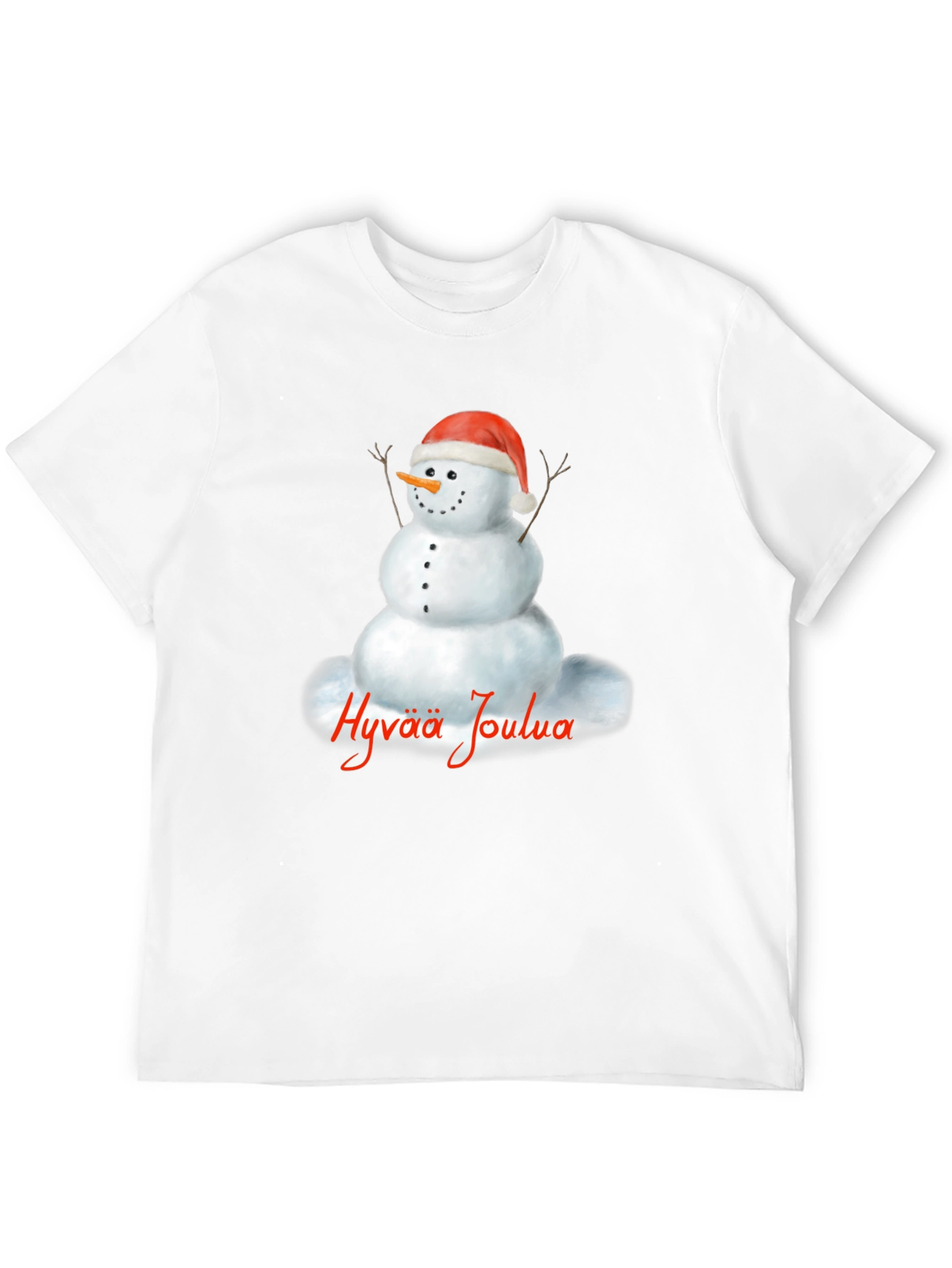 Hyvää Joulua Snowman Holiday T-Shirt