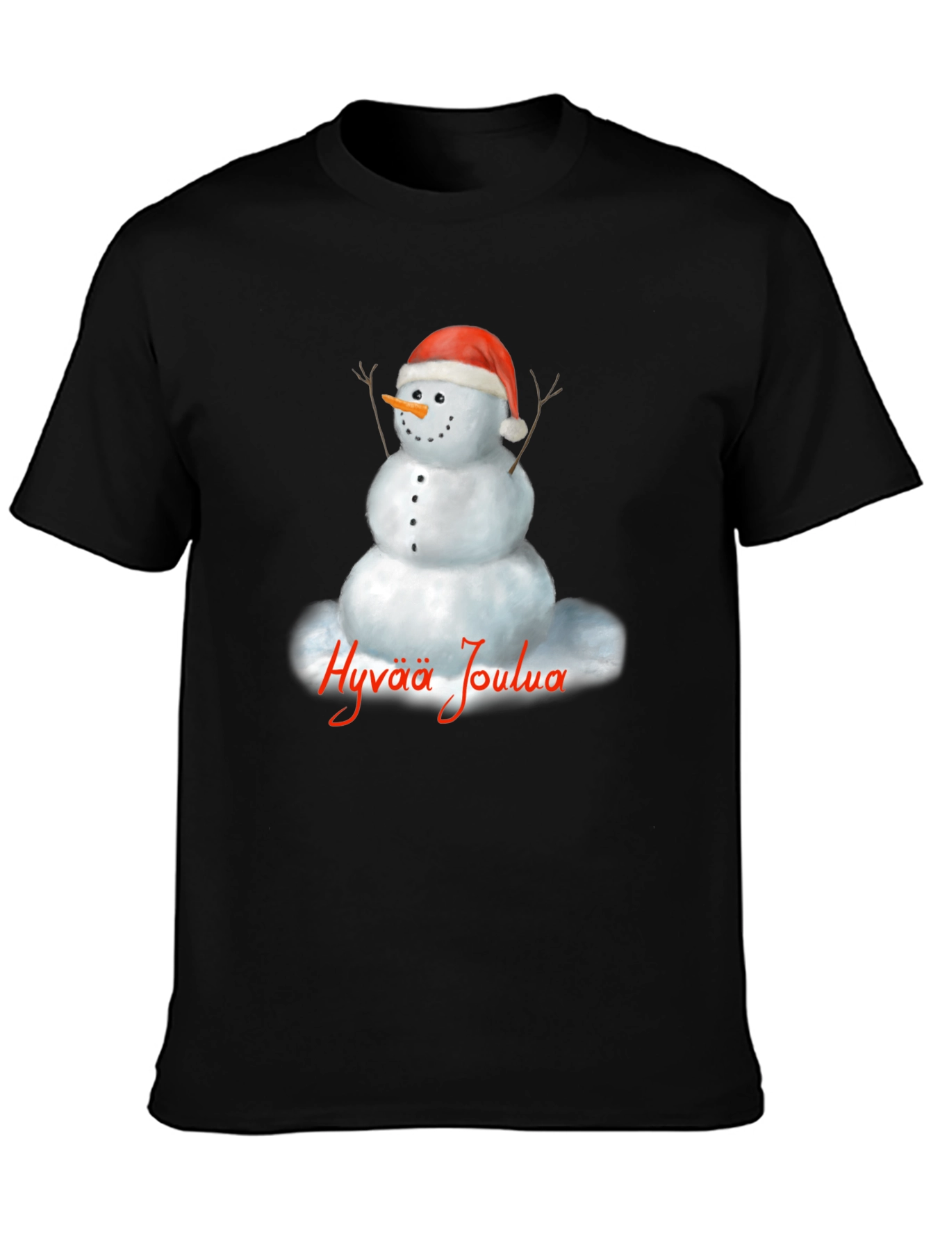 Hyvää Joulua Snowman Holiday T-Shirt