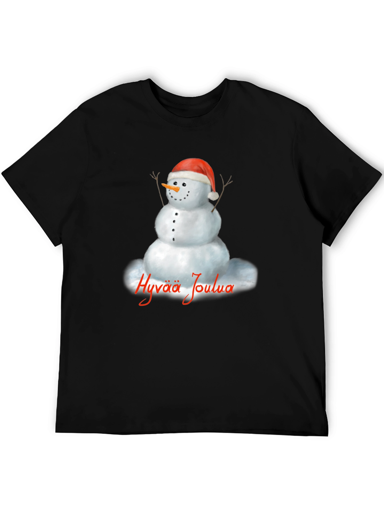 Hyvää Joulua Snowman Holiday T-Shirt