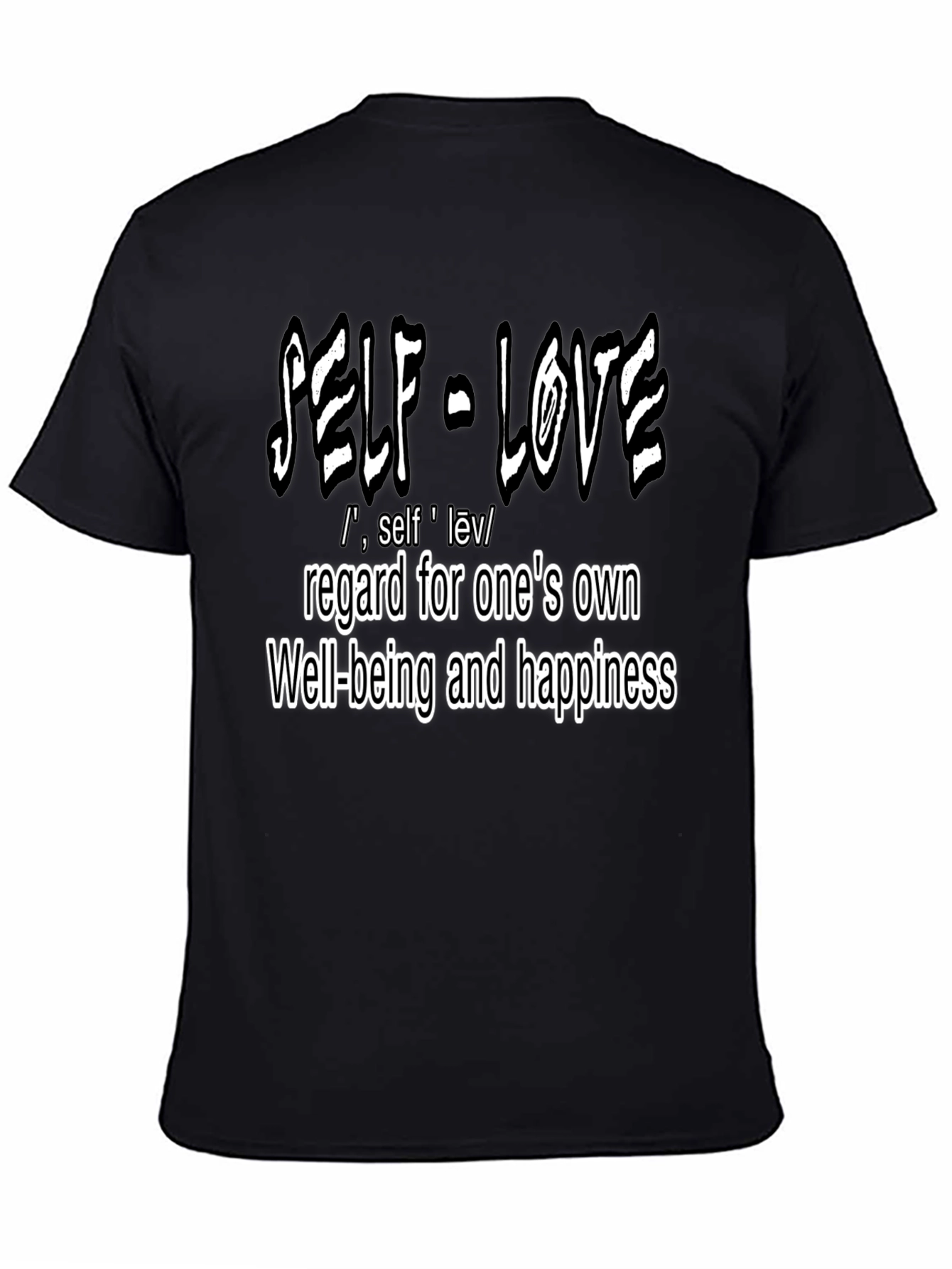 Self-Love Definition Graphic Tee - Black