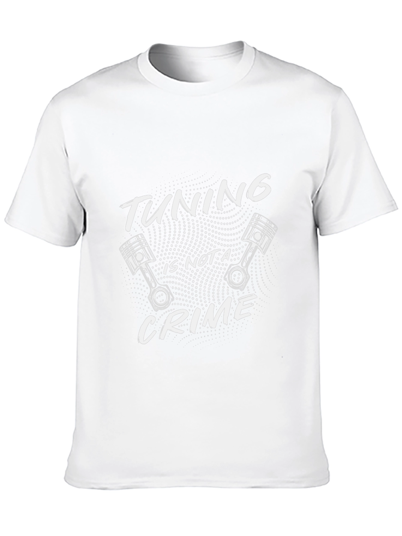 Tuning Is Not A Crime Black Graphic Tee