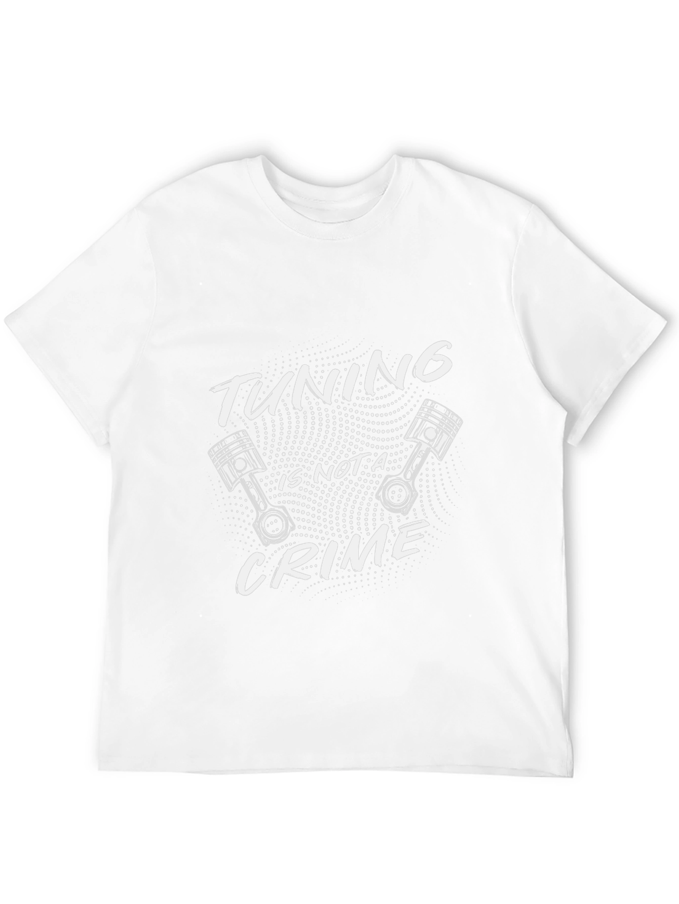 Tuning Is Not A Crime Black Graphic Tee
