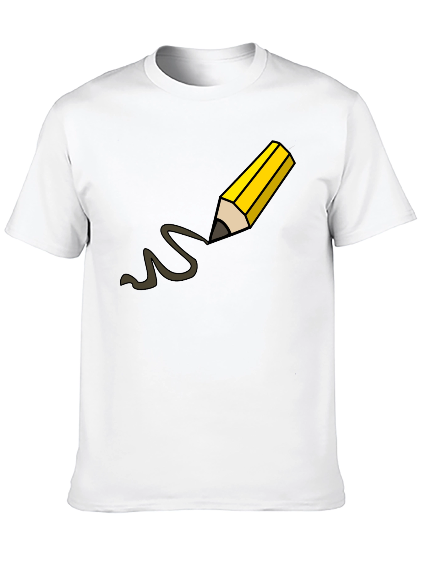 Pencil Drawing Black T-Shirt