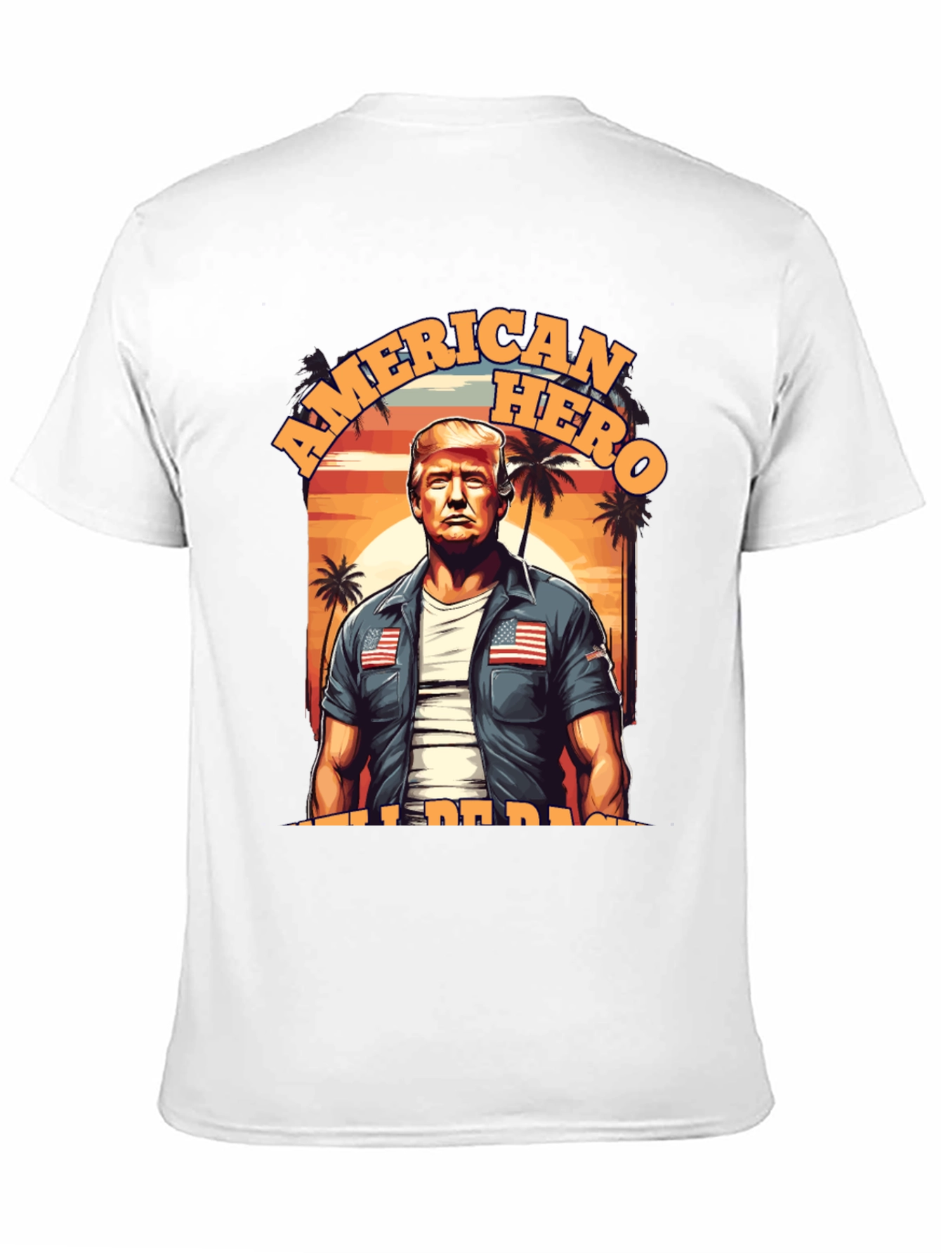 American Hero T-Shirt Patriotic Design