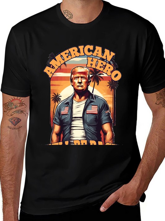American Hero T-Shirt Patriotic Design