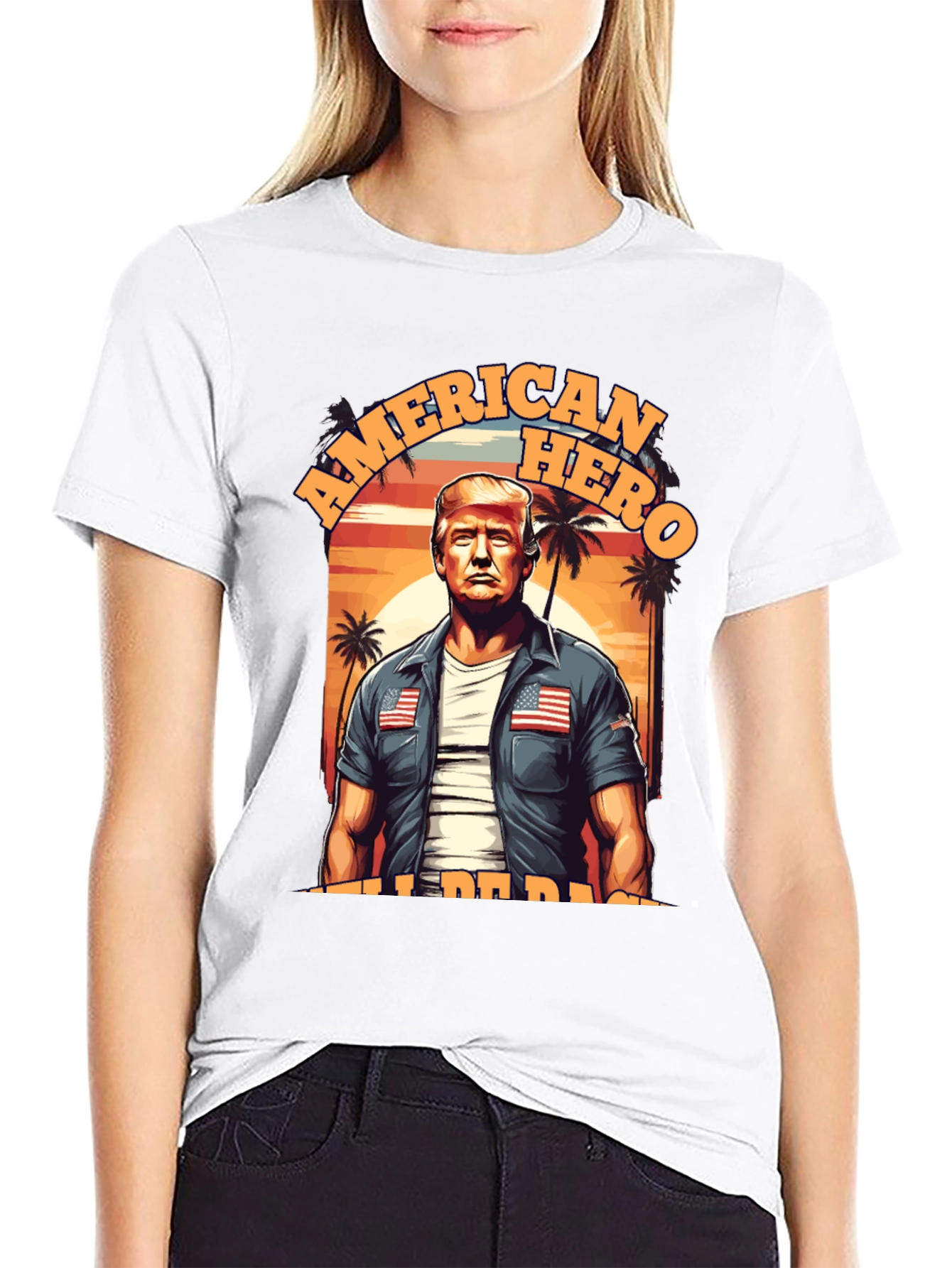 American Hero T-Shirt Patriotic Design