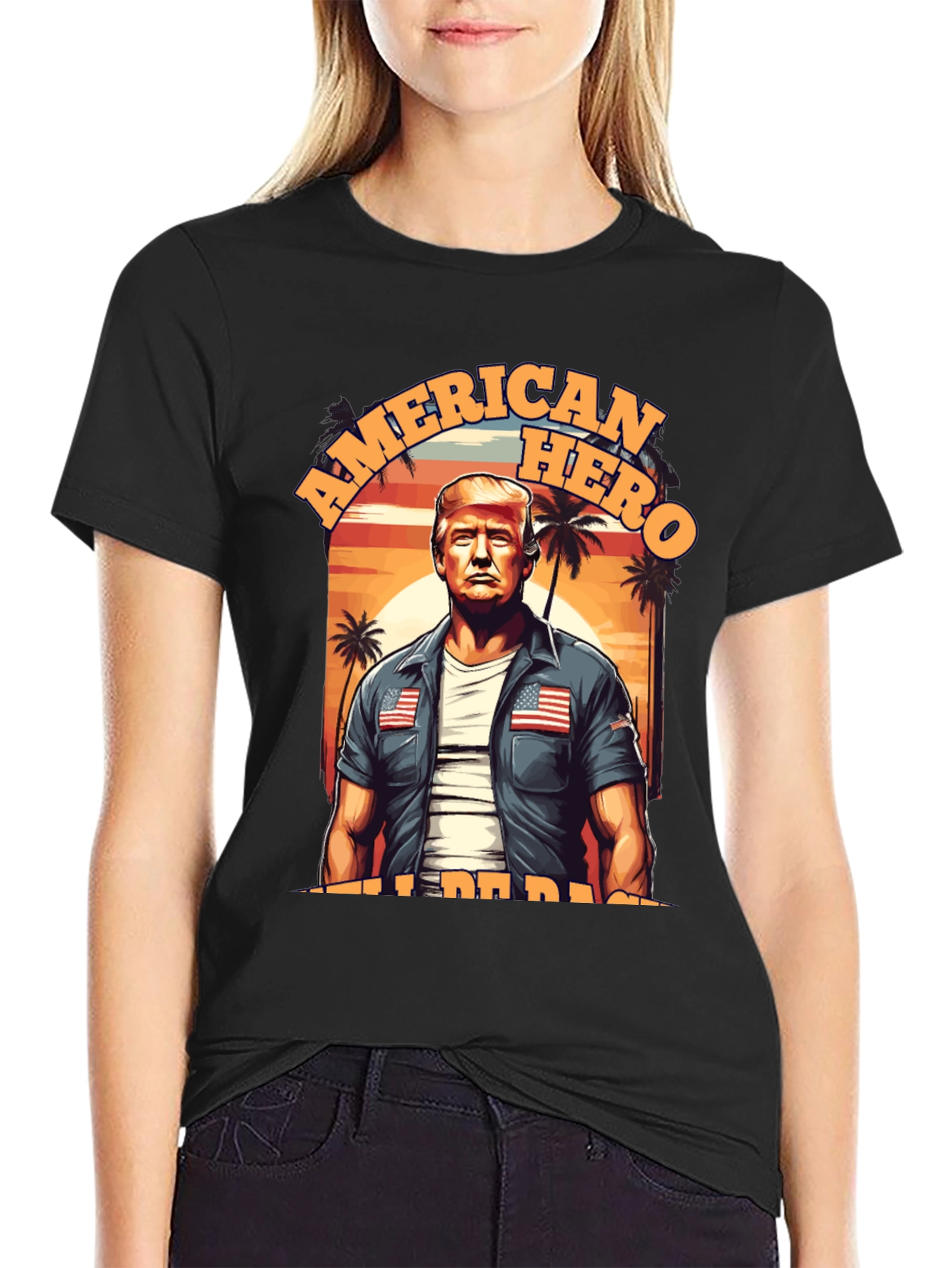 American Hero T-Shirt Patriotic Design