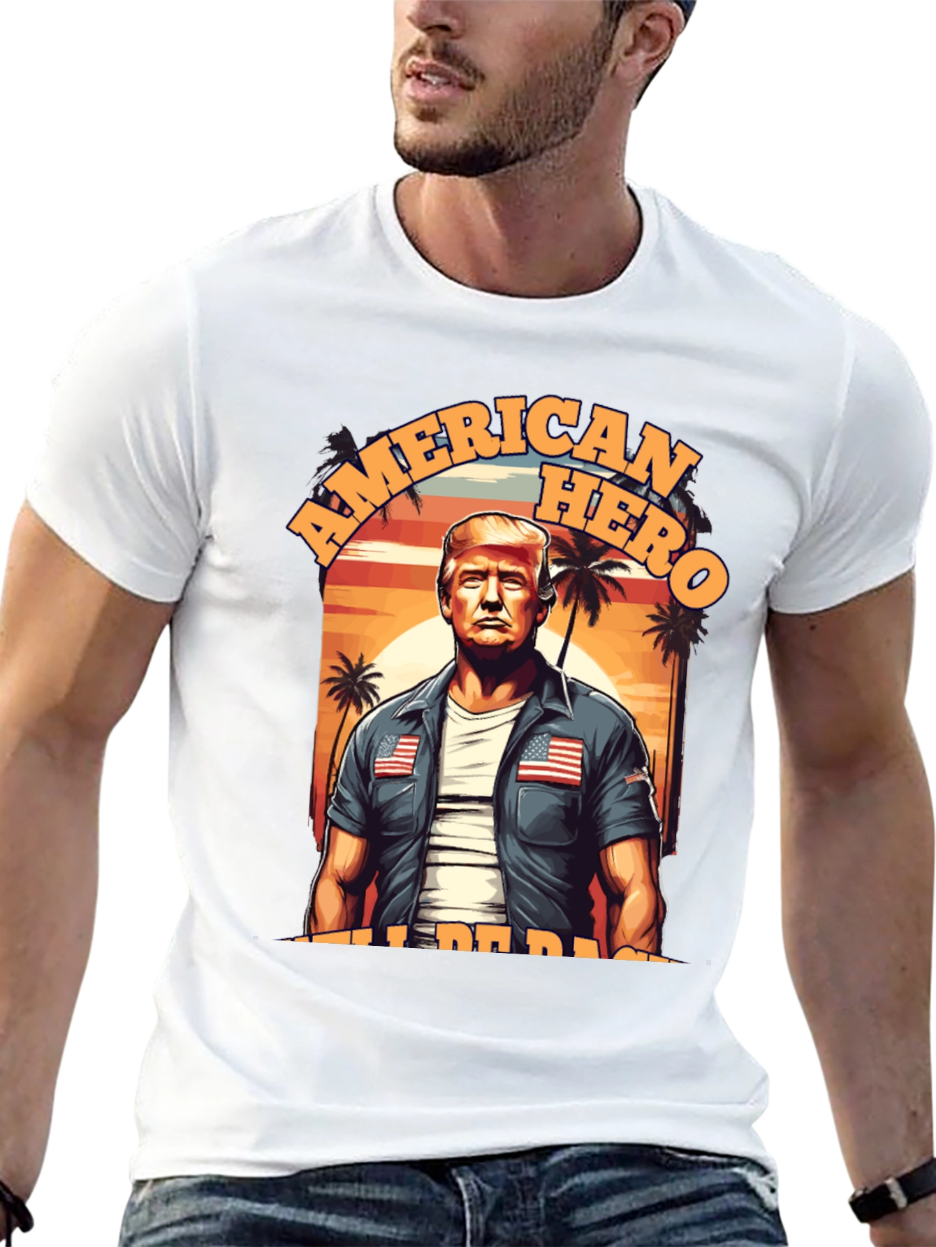 American Hero T-Shirt Patriotic Design