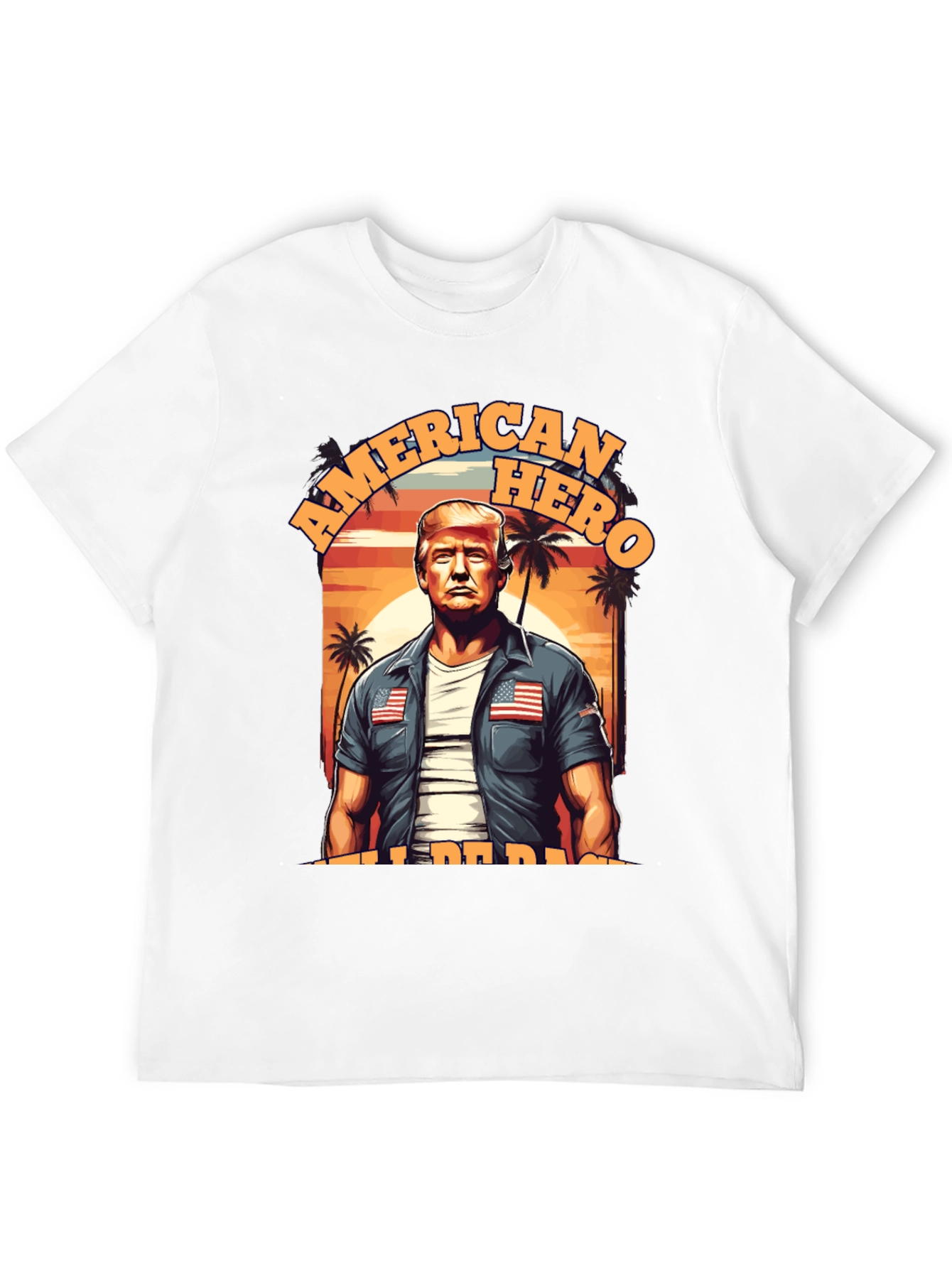 American Hero T-Shirt Patriotic Design