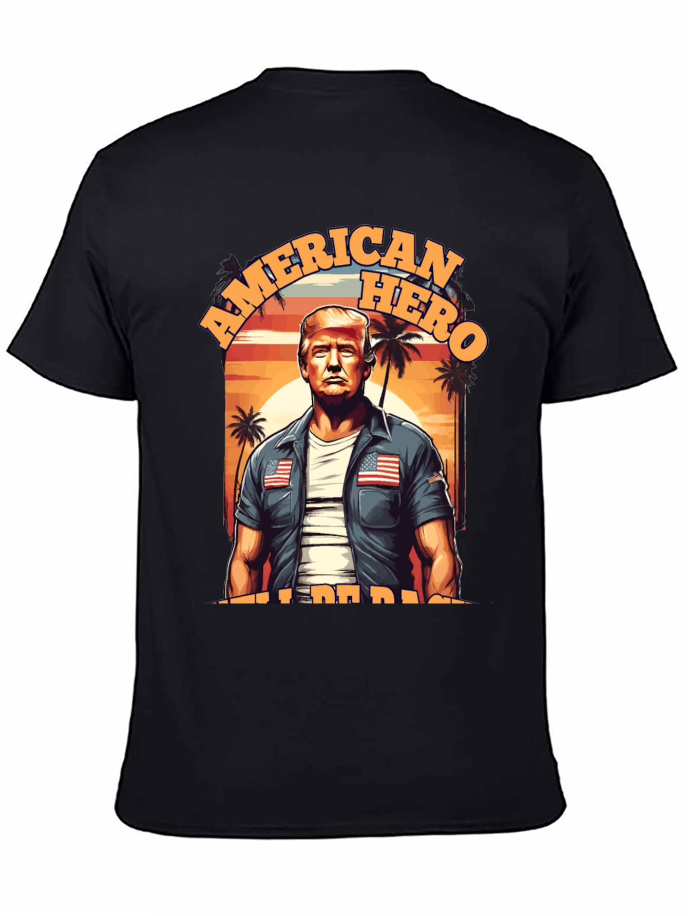 American Hero T-Shirt Patriotic Design