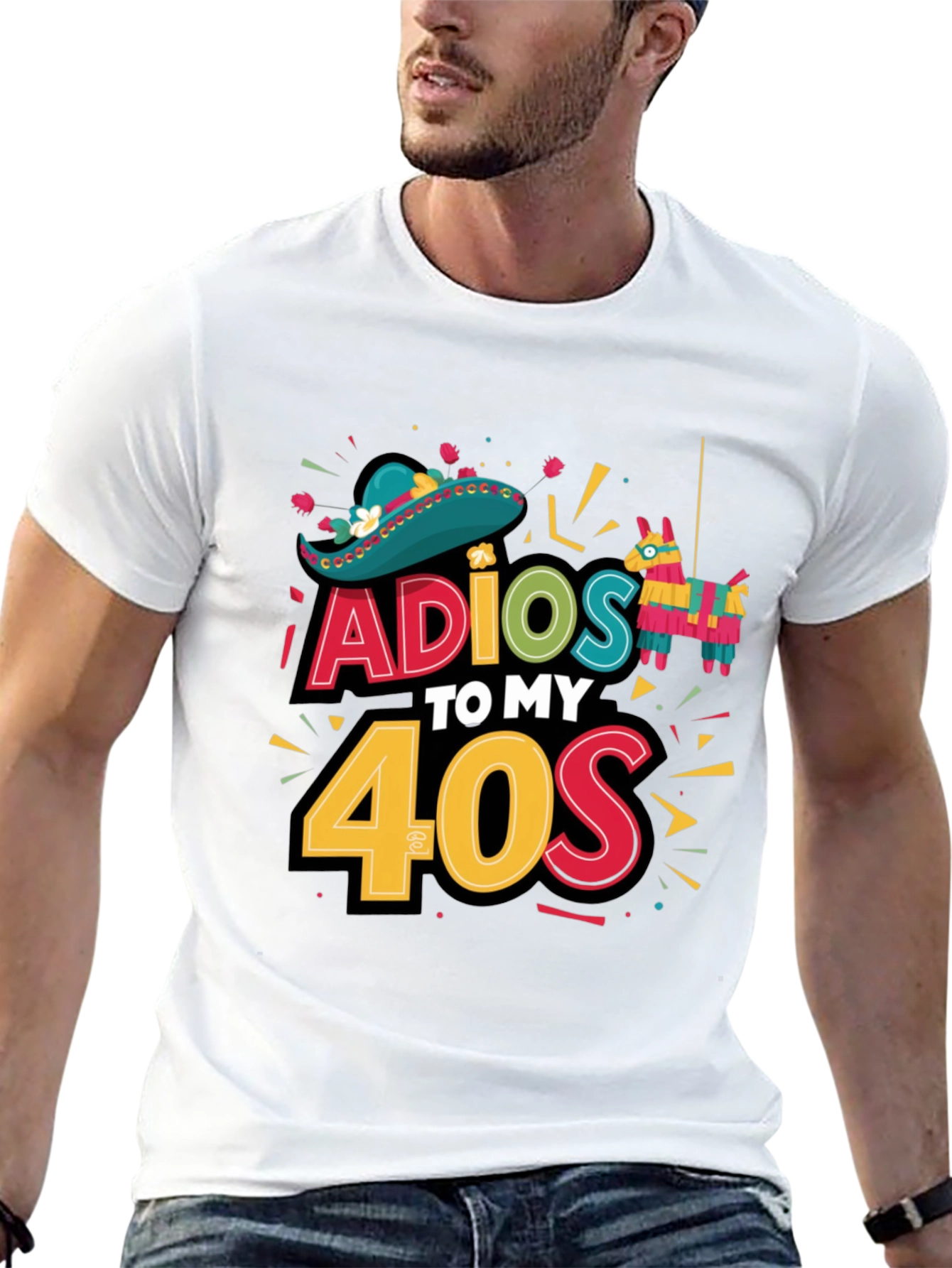 Adios to My 40s Fiesta Birthday T-Shirt
