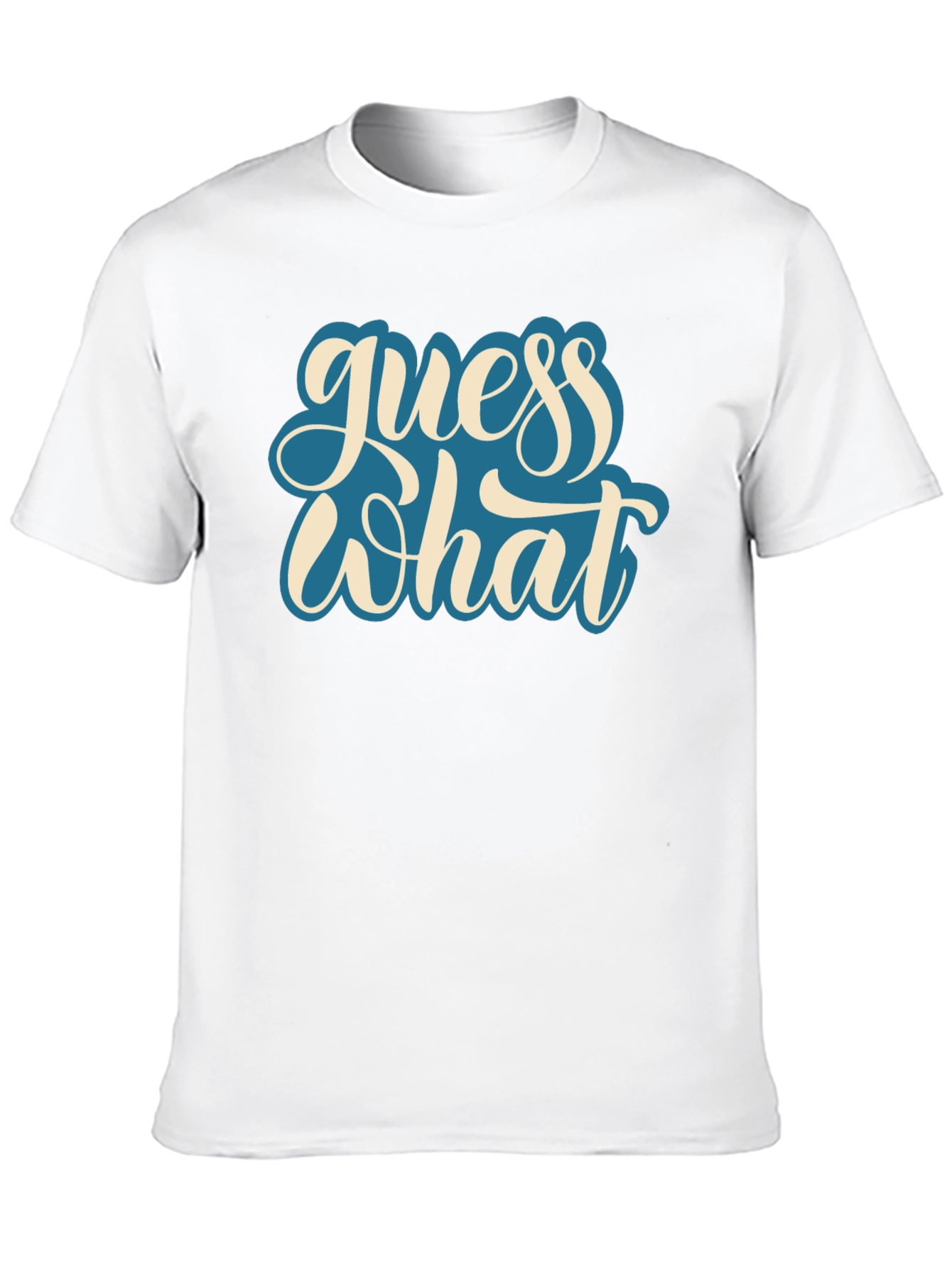 Guess What Black Graphic Tee - Casual Comfort