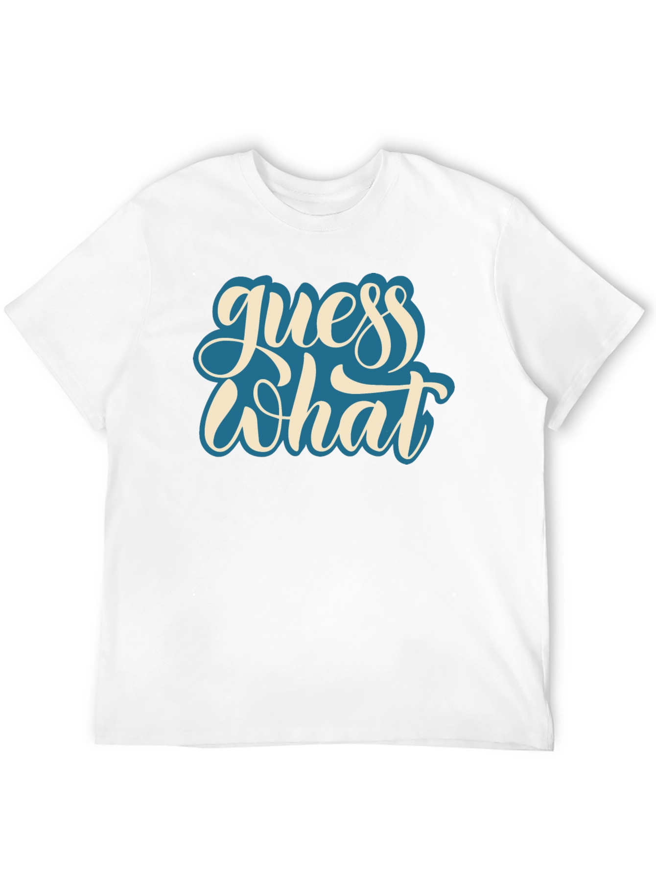 Guess What Black Graphic Tee - Casual Comfort