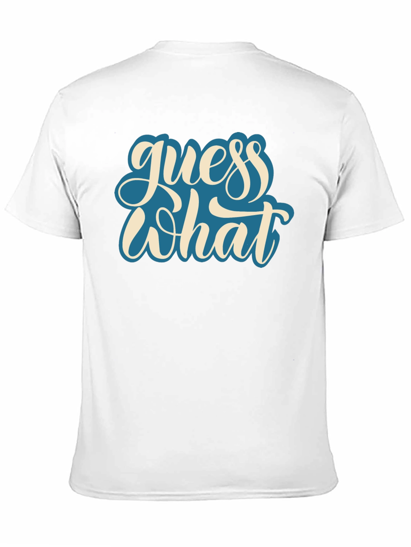 Guess What Black Graphic Tee - Casual Comfort