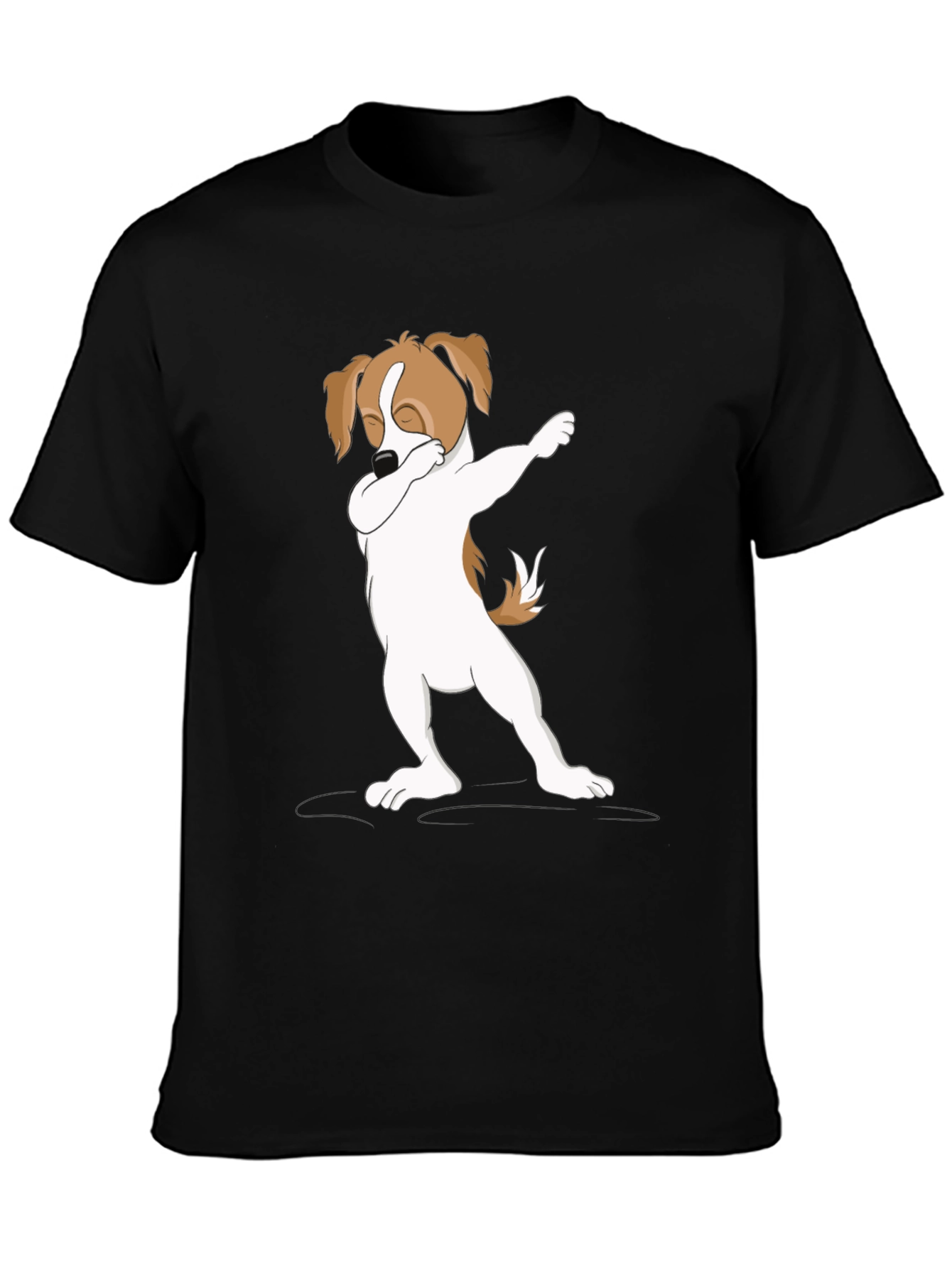 Dabbing Dog Graphic Tee - Trendy Mens T-Shirt