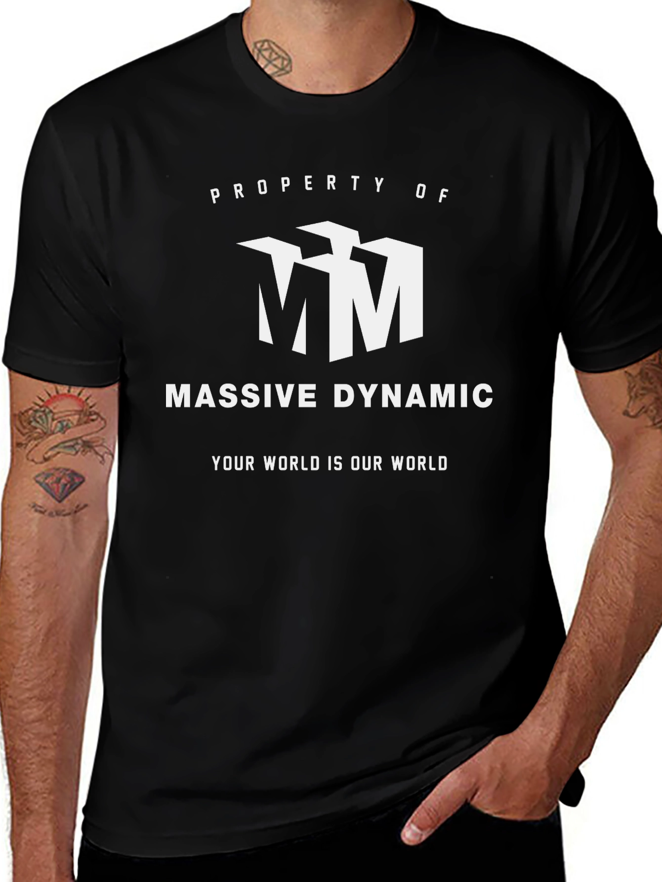 Massive Dynamic Graphic Tee - Black