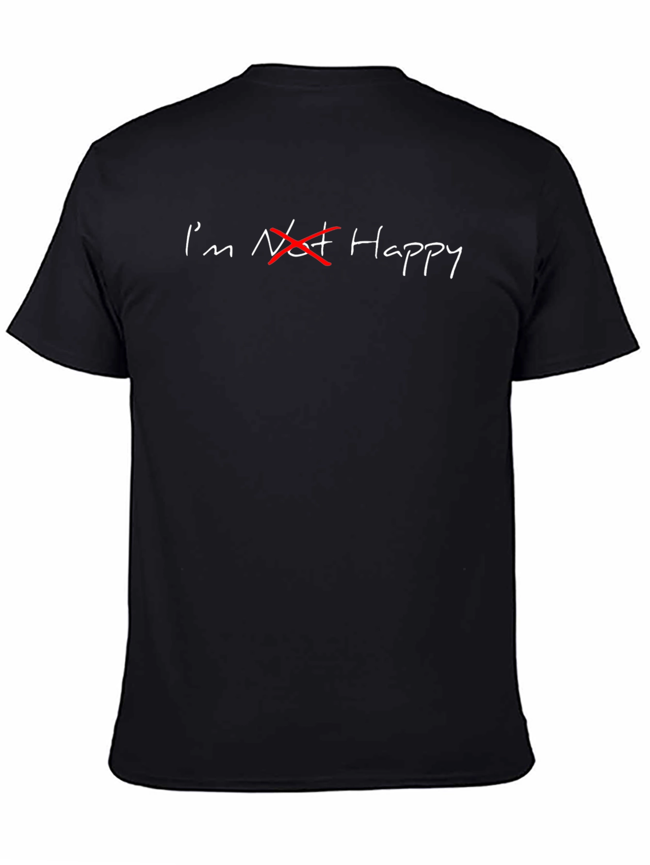 Im Not Happy Black Graphic Tee