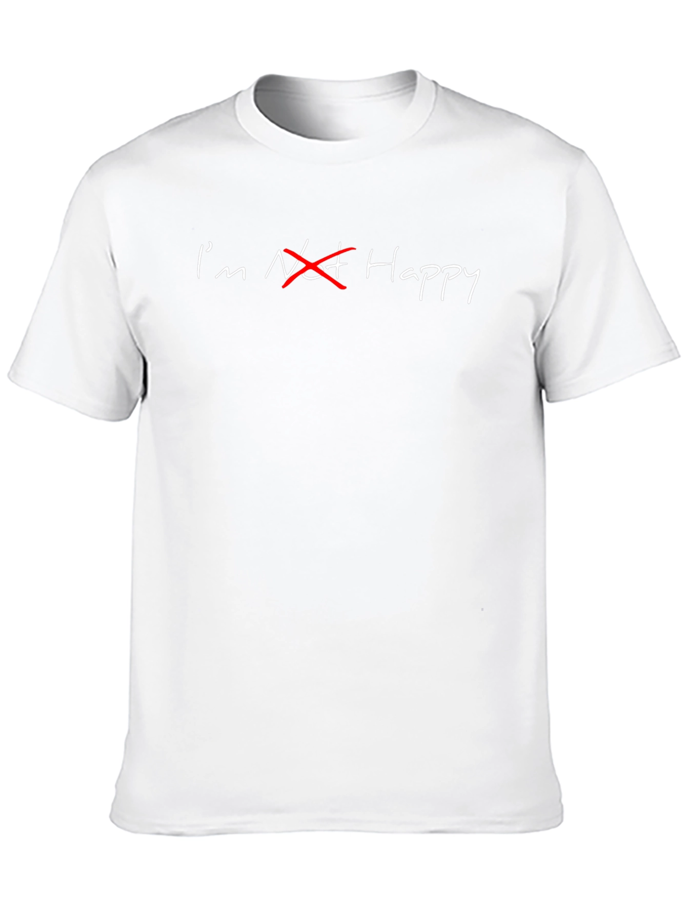 Im Not Happy Black Graphic Tee